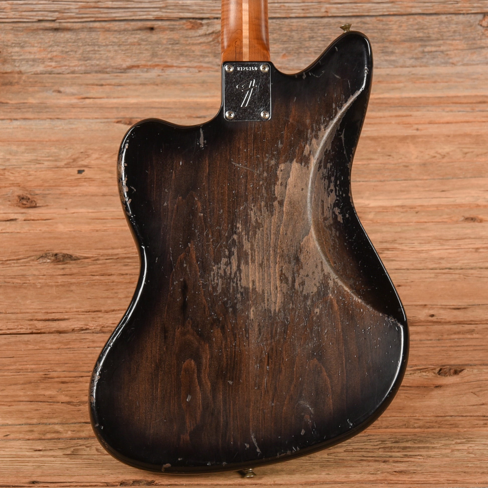 Fender Custom Shop '62 Pine Jazzmaster Heavy Relic Black 2024 Electric Guitars / Solid Body