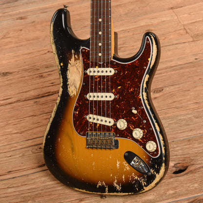 Fender Custom Shop '62 Stratocaster Heavy Relic Sunburst 2010 Electric Guitars / Solid Body