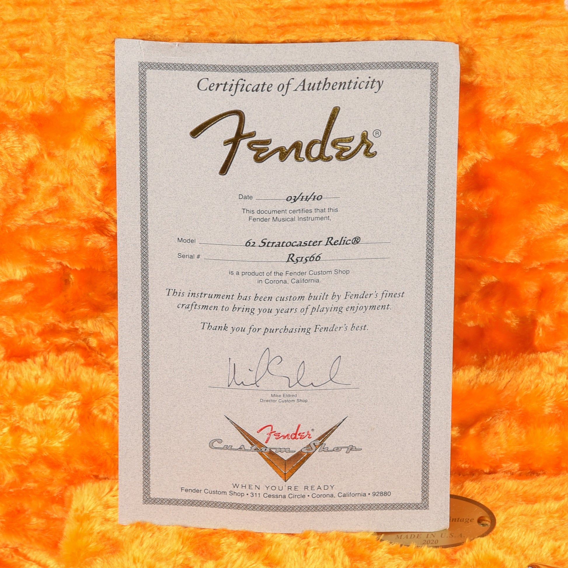 Fender Custom Shop '62 Stratocaster Heavy Relic Sunburst 2010 Electric Guitars / Solid Body