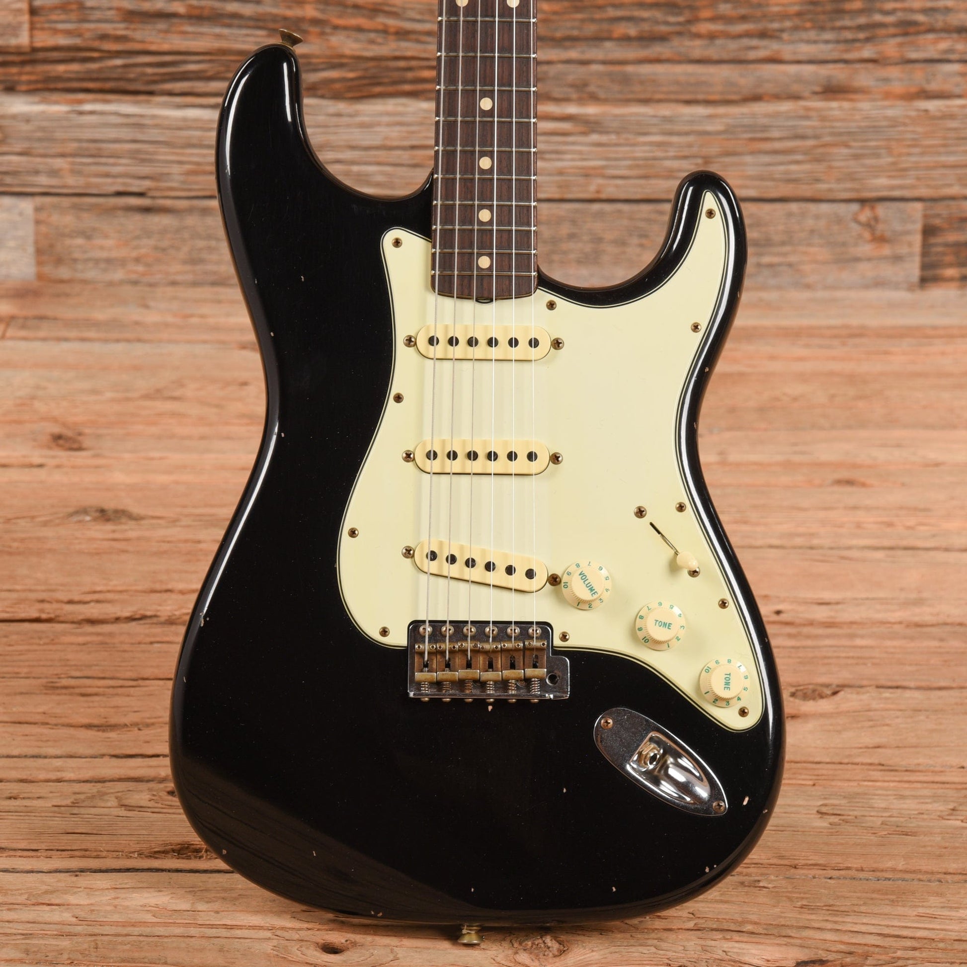 Fender Custom Shop '62 Stratocaster Journeyman Relic Black 2021 Electric Guitars / Solid Body