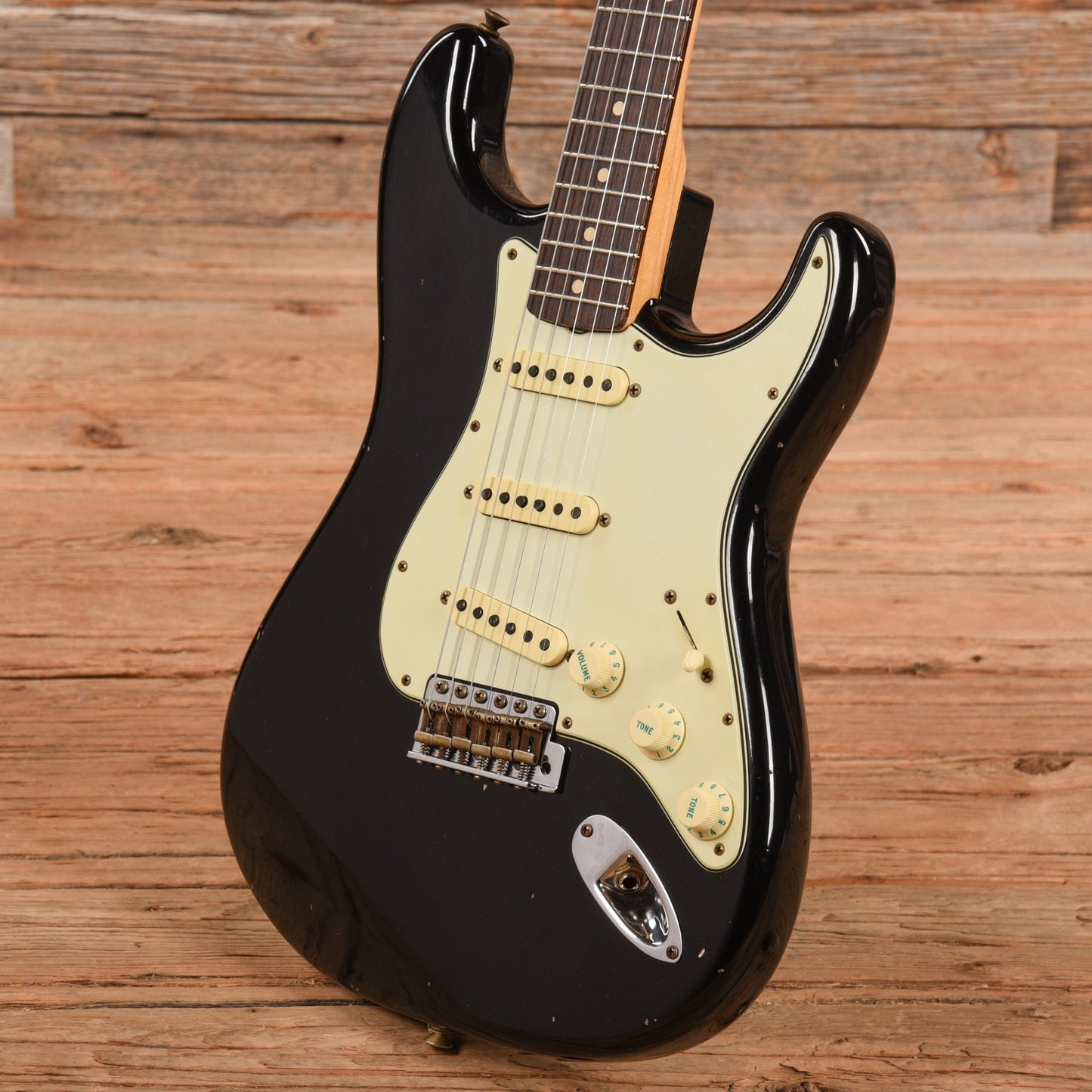 Fender Custom Shop '62 Stratocaster Journeyman Relic Black 2021 Electric Guitars / Solid Body