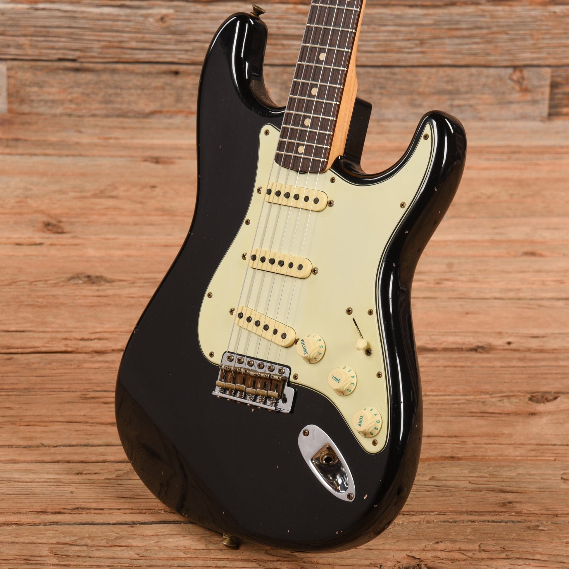 Fender Custom Shop '62 Stratocaster Journeyman Relic Black 2021 Electric Guitars / Solid Body