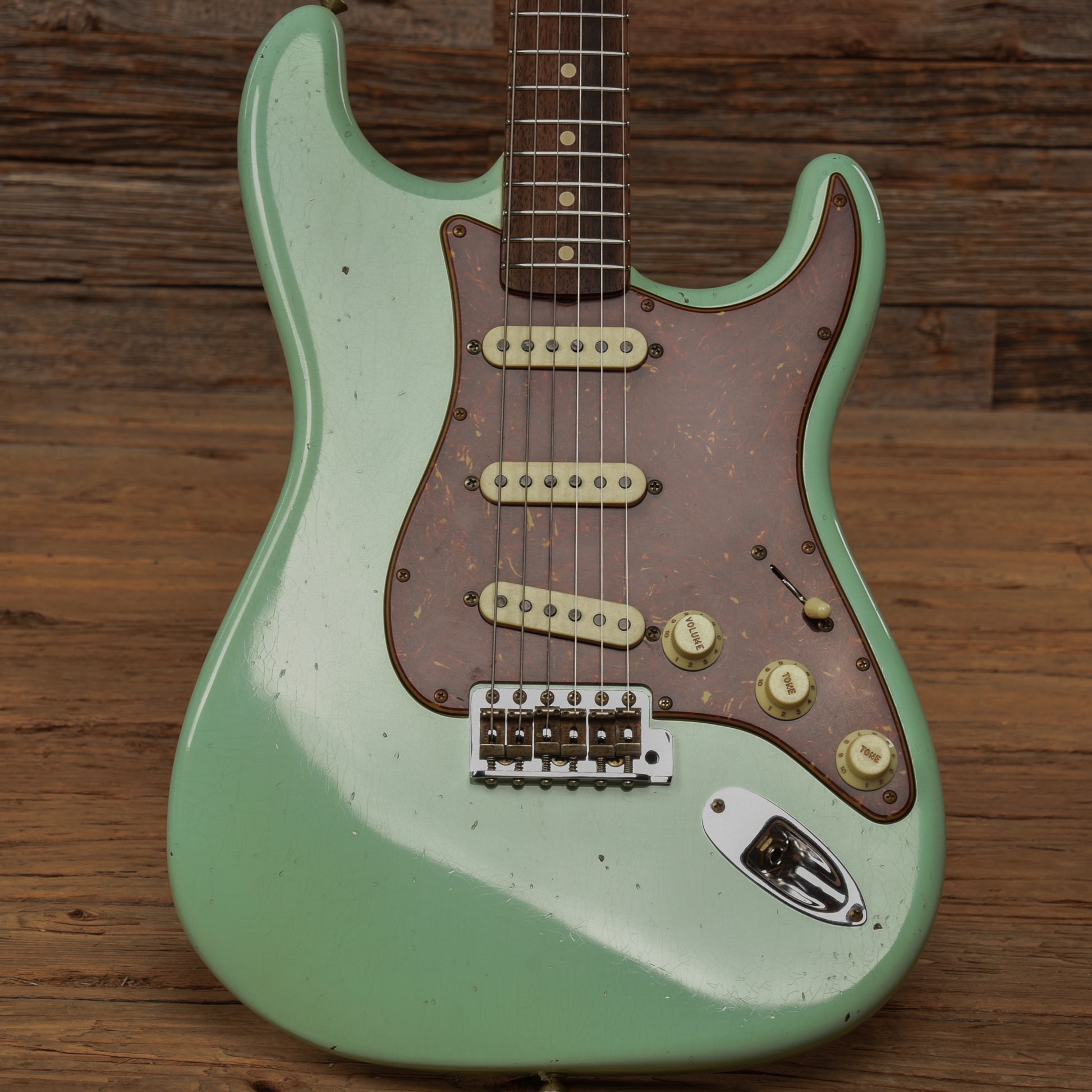 Fender Custom Shop '62 Stratocaster Journeyman Relic Surf Green 2023 Electric Guitars / Solid Body