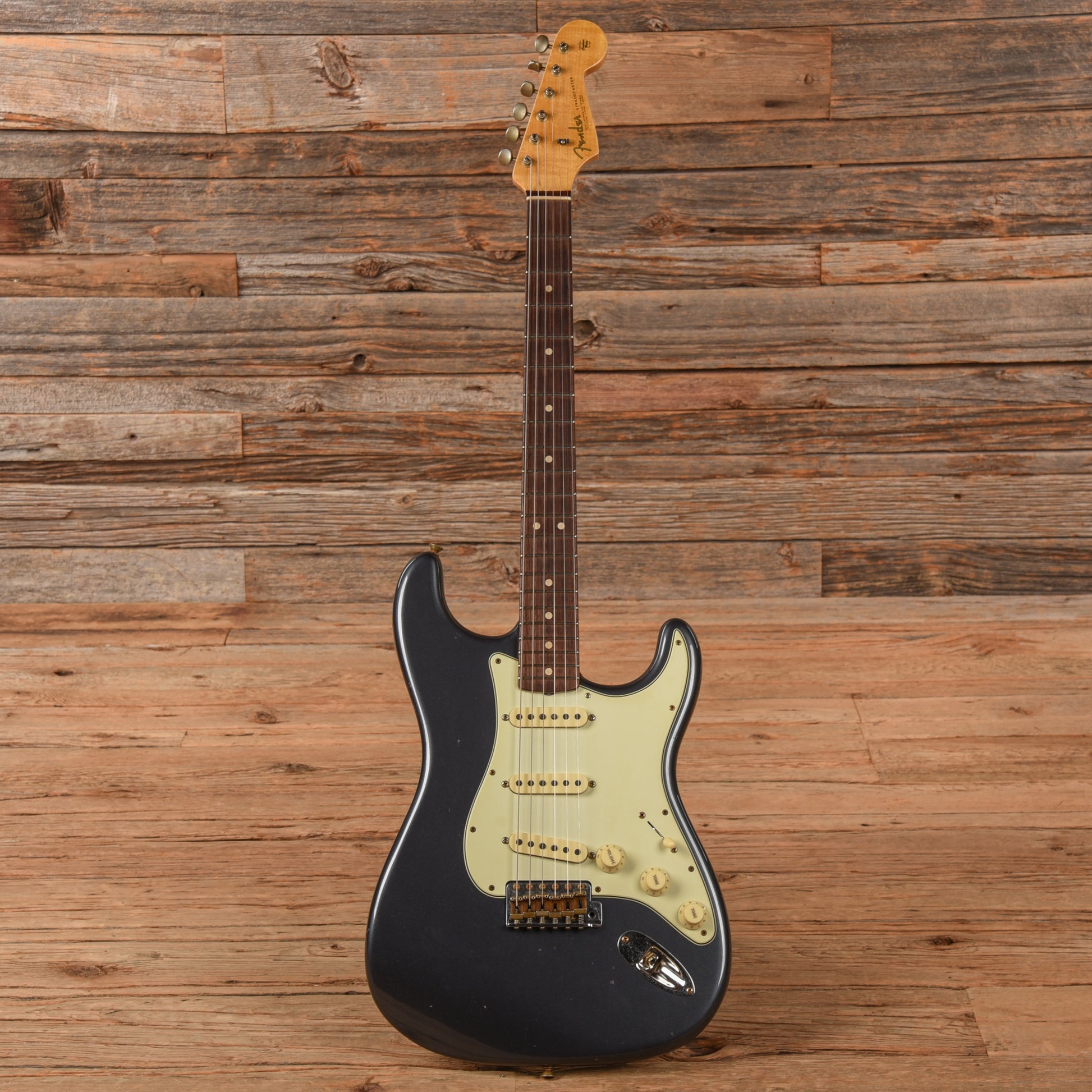 Fender Custom Shop '63 Stratocaster Journeyman Relic Charcoal Frost Metallic 2024 Electric Guitars / Solid Body