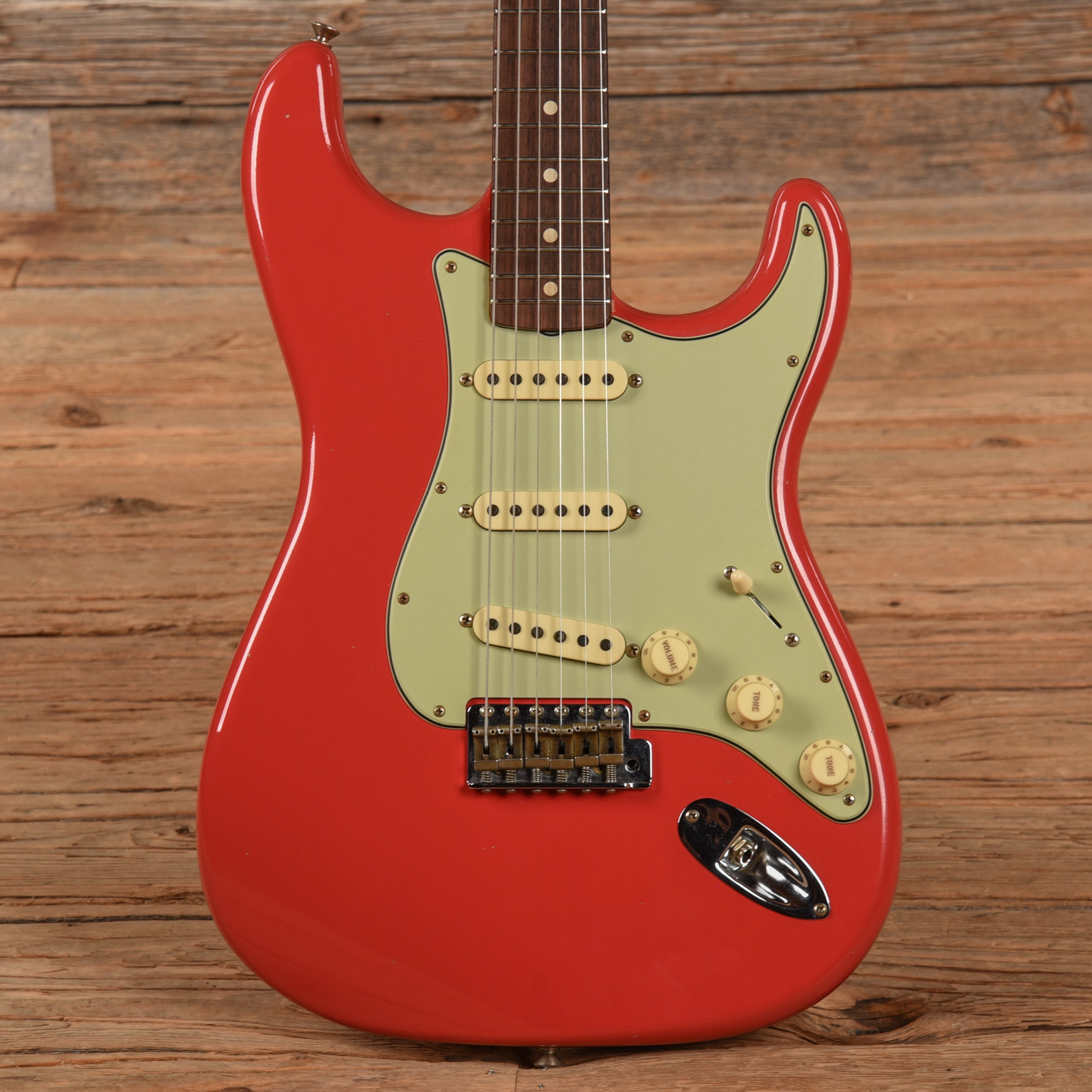 Fender Custom Shop '63 Stratocaster Journeyman Relic Fiesta Red 2023 Electric Guitars / Solid Body