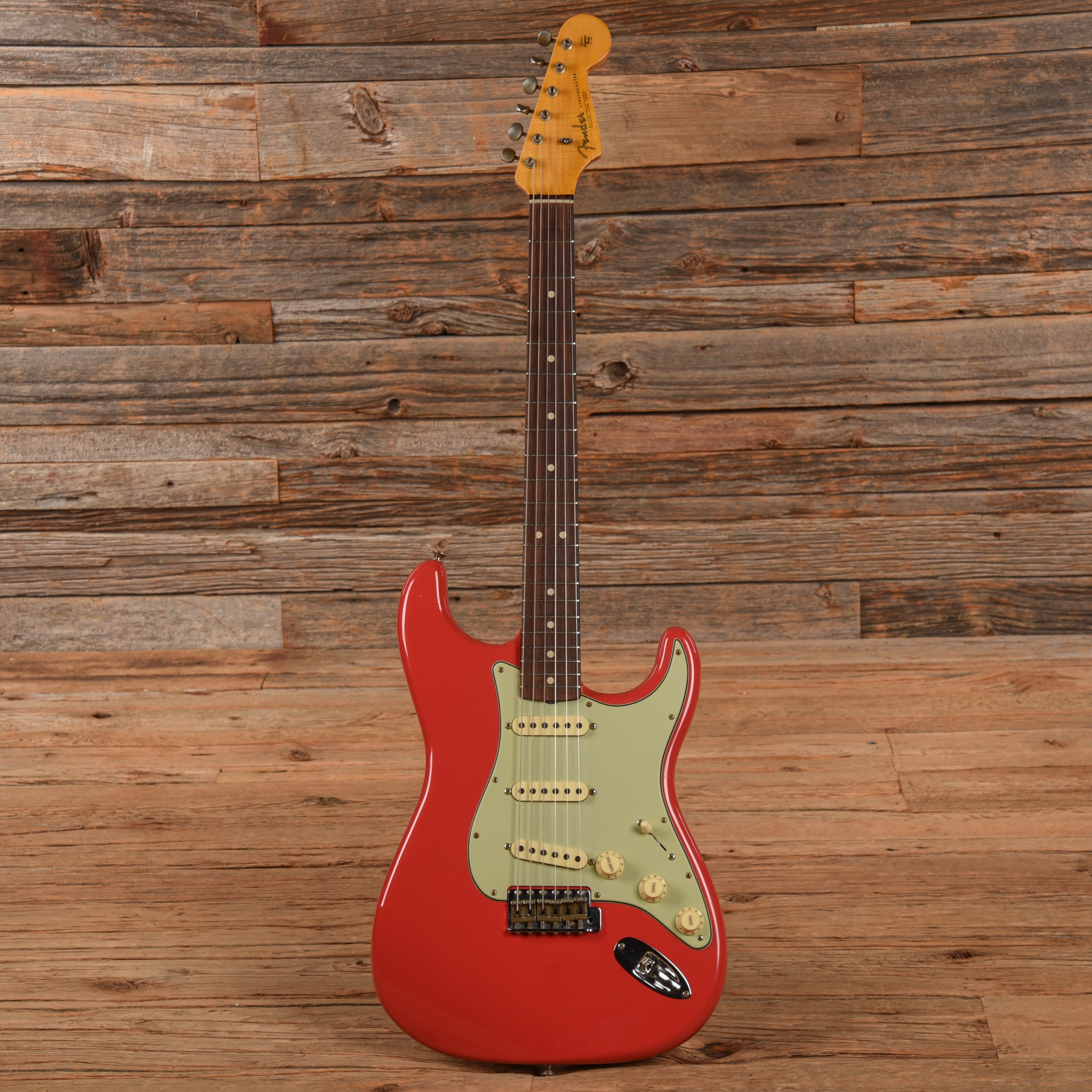 Fender Custom Shop '63 Stratocaster Journeyman Relic Fiesta Red 2023 Electric Guitars / Solid Body