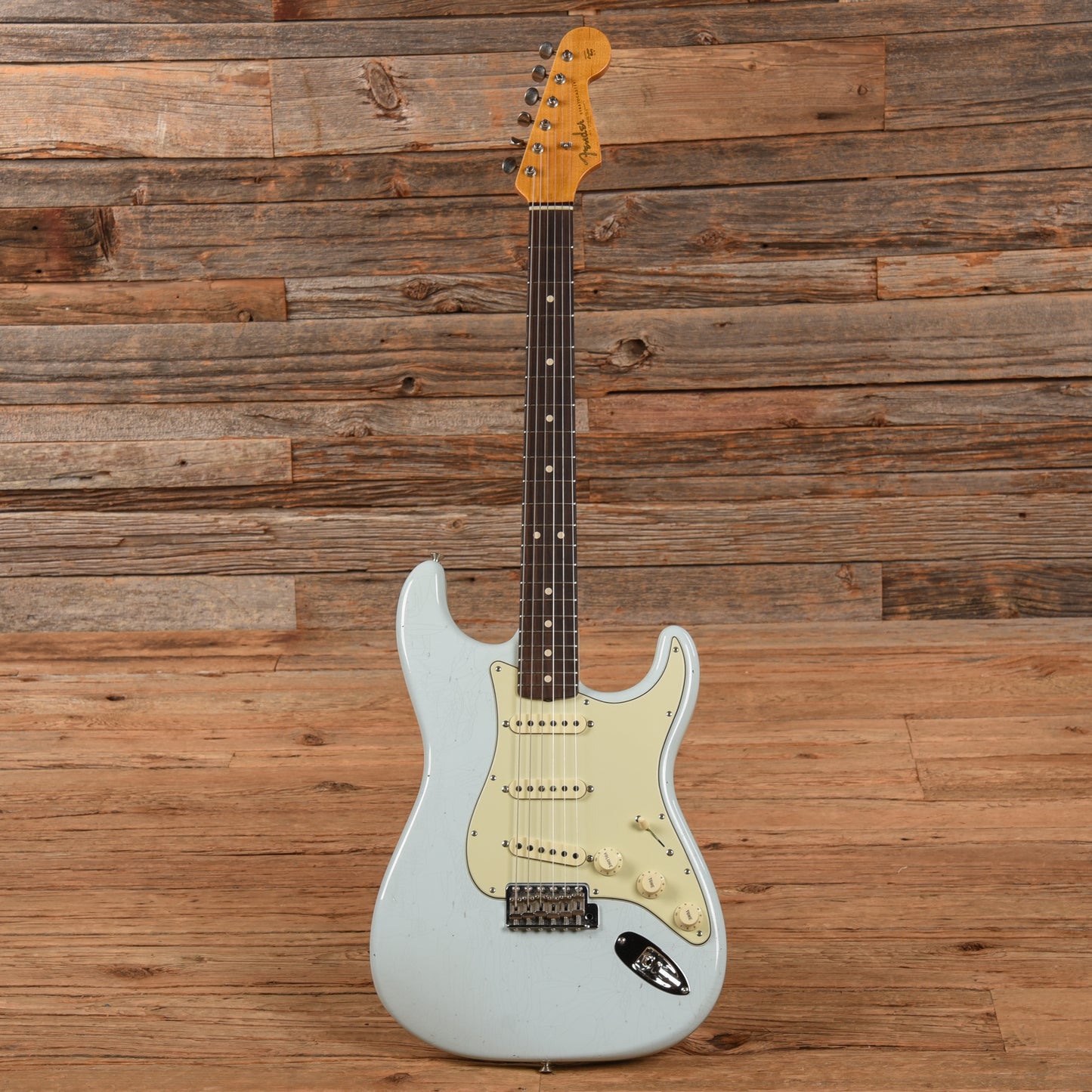 Fender Custom Shop 63 Stratocaster Journeyman Relic Sonic Blue 2022 Electric Guitars / Solid Body