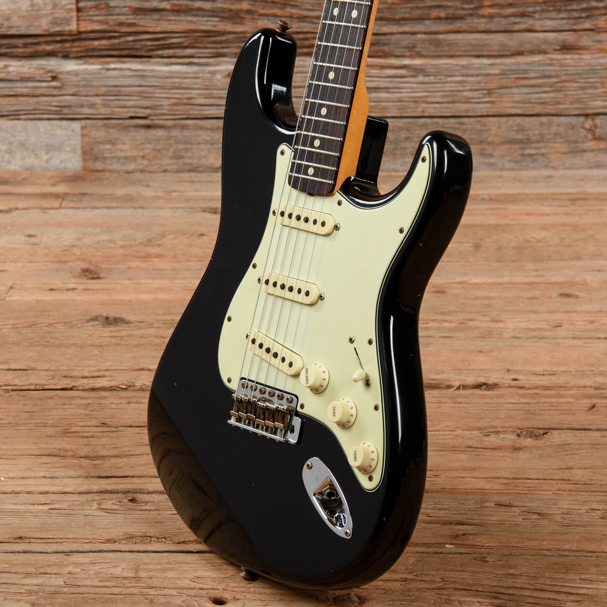 Fender Custom Shop 63 Stratocaster Reissue Journeyman Relic Black 2022 Electric Guitars / Solid Body