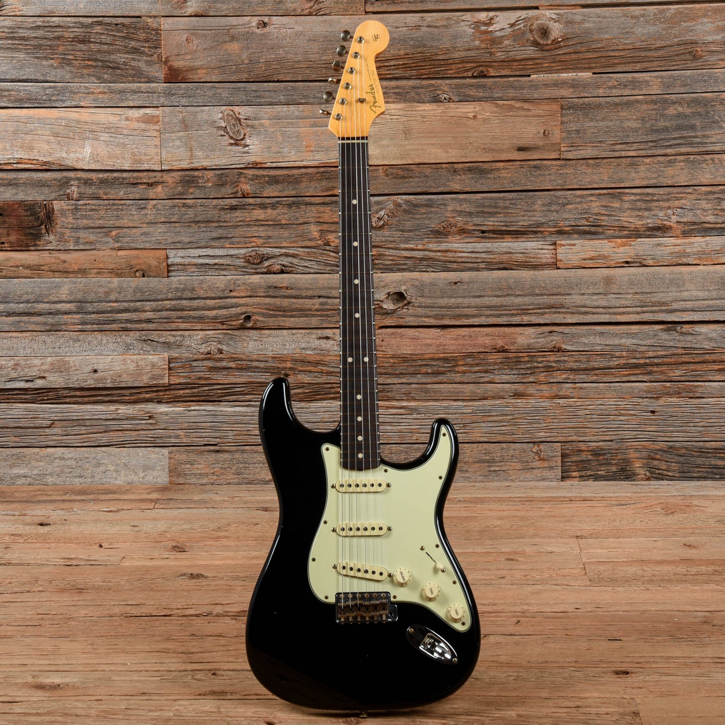 Fender Custom Shop 63 Stratocaster Reissue Journeyman Relic Black 2022 Electric Guitars / Solid Body