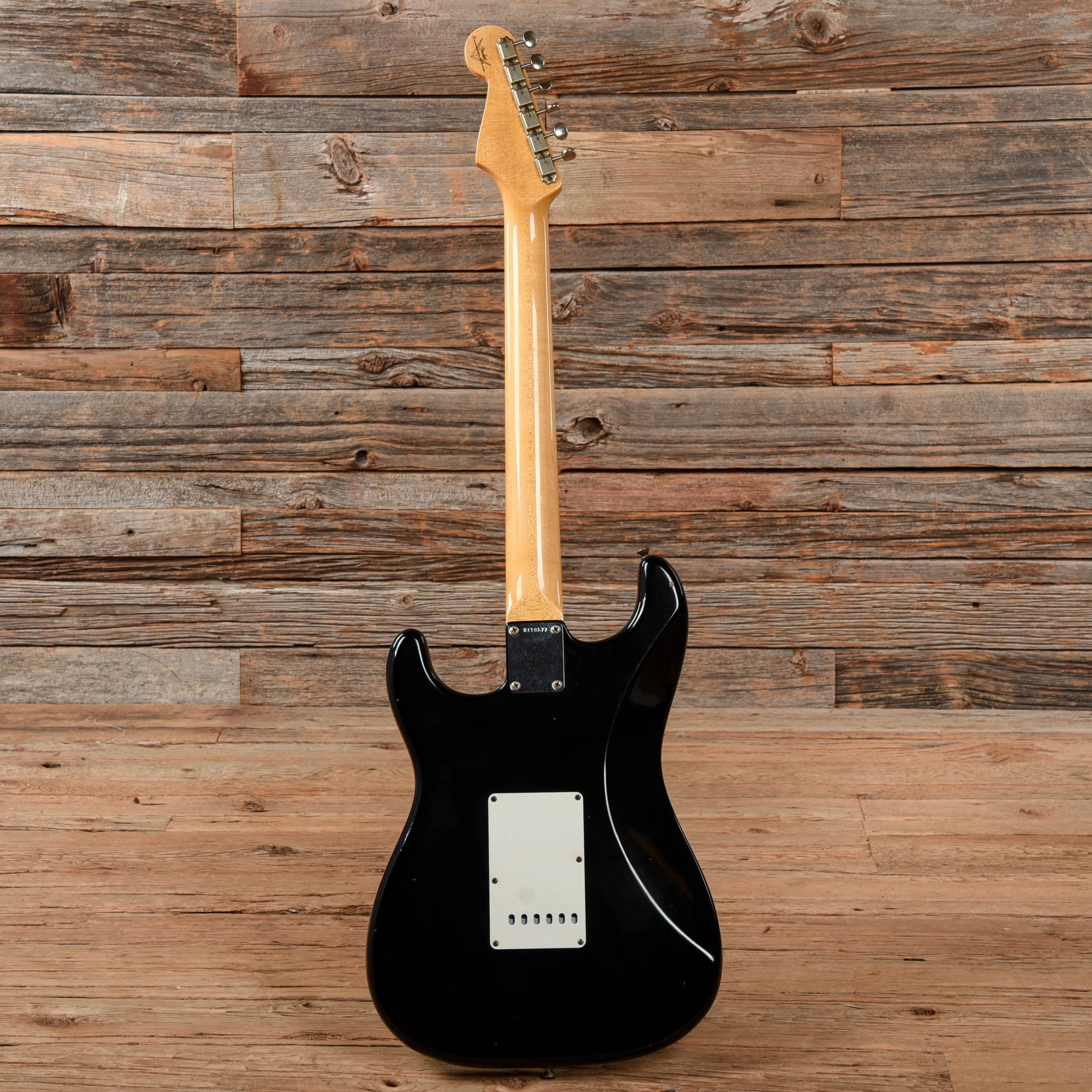 Fender Custom Shop 63 Stratocaster Reissue Journeyman Relic Black 2022 Electric Guitars / Solid Body