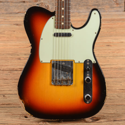 Fender Custom Shop '63 Telecaster Relic Sunburst 2017 Electric Guitars / Solid Body