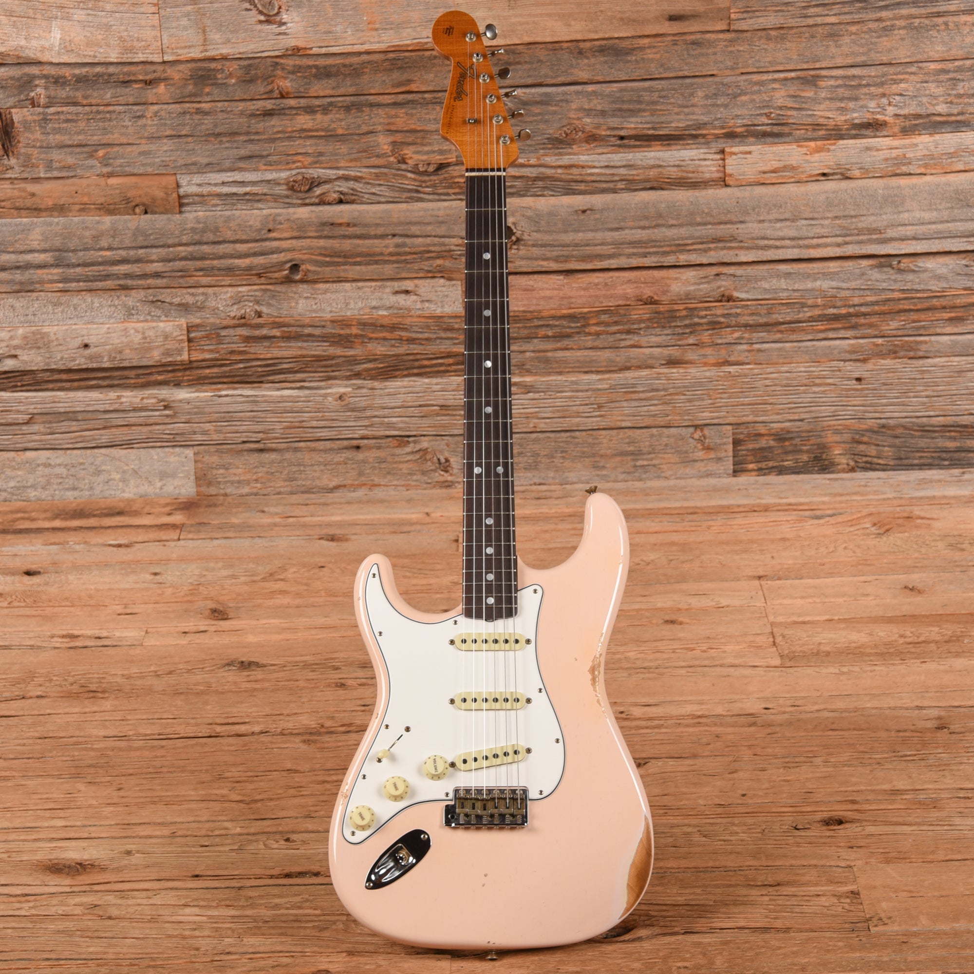 Fender Custom Shop '64 Stratocaster Relic Shell Pink 2023 LEFTY Electric Guitars / Solid Body