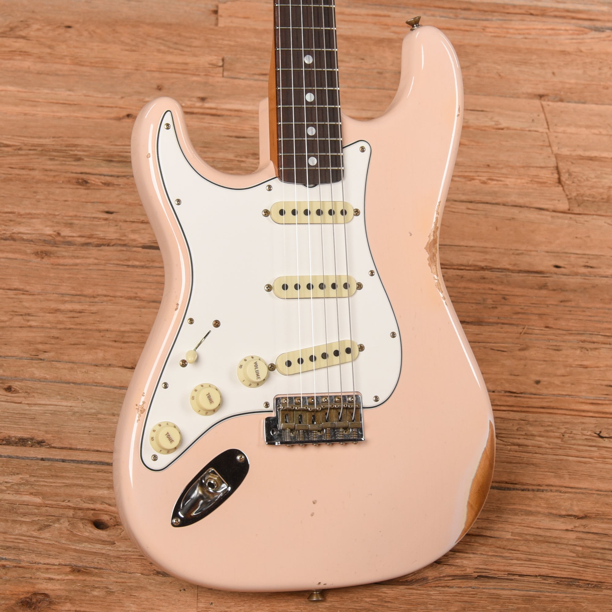 Fender Custom Shop '64 Stratocaster Relic Shell Pink 2023 LEFTY Electric Guitars / Solid Body