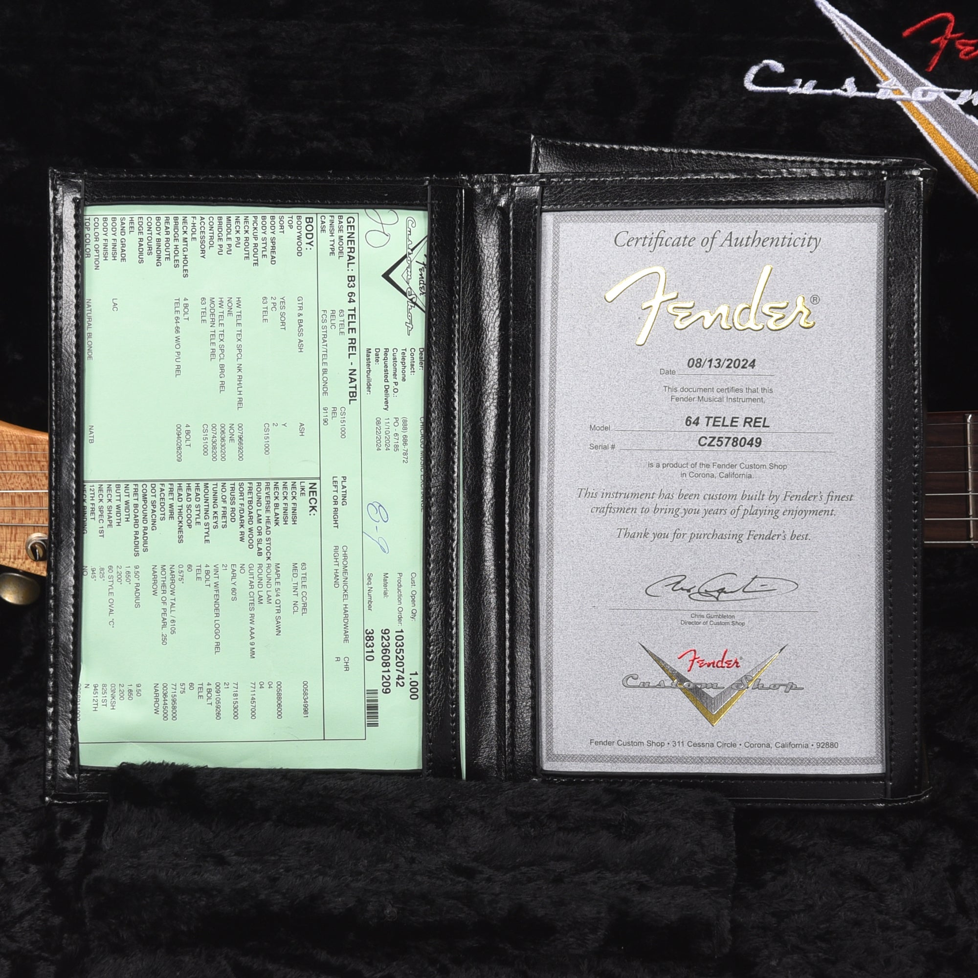 Fender Custom Shop '64 Telecaster Relic Natural Blonde Electric Guitars / Solid Body