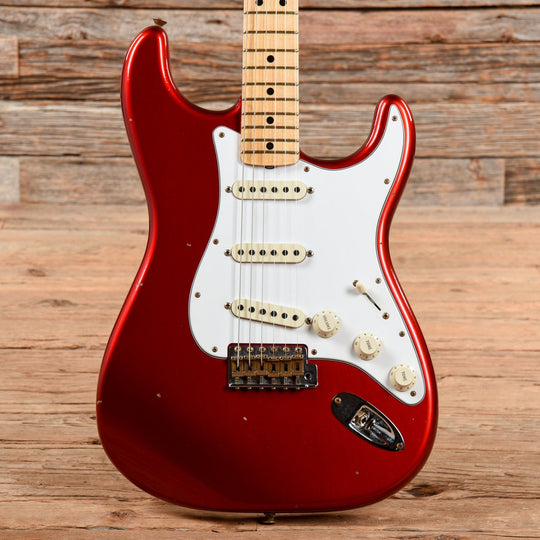 Fender Custom Shop '65 Stratocaster w/Maple Cap Neck Journeyman Relic Candy Apple Red 2021 Electric Guitars / Solid Body