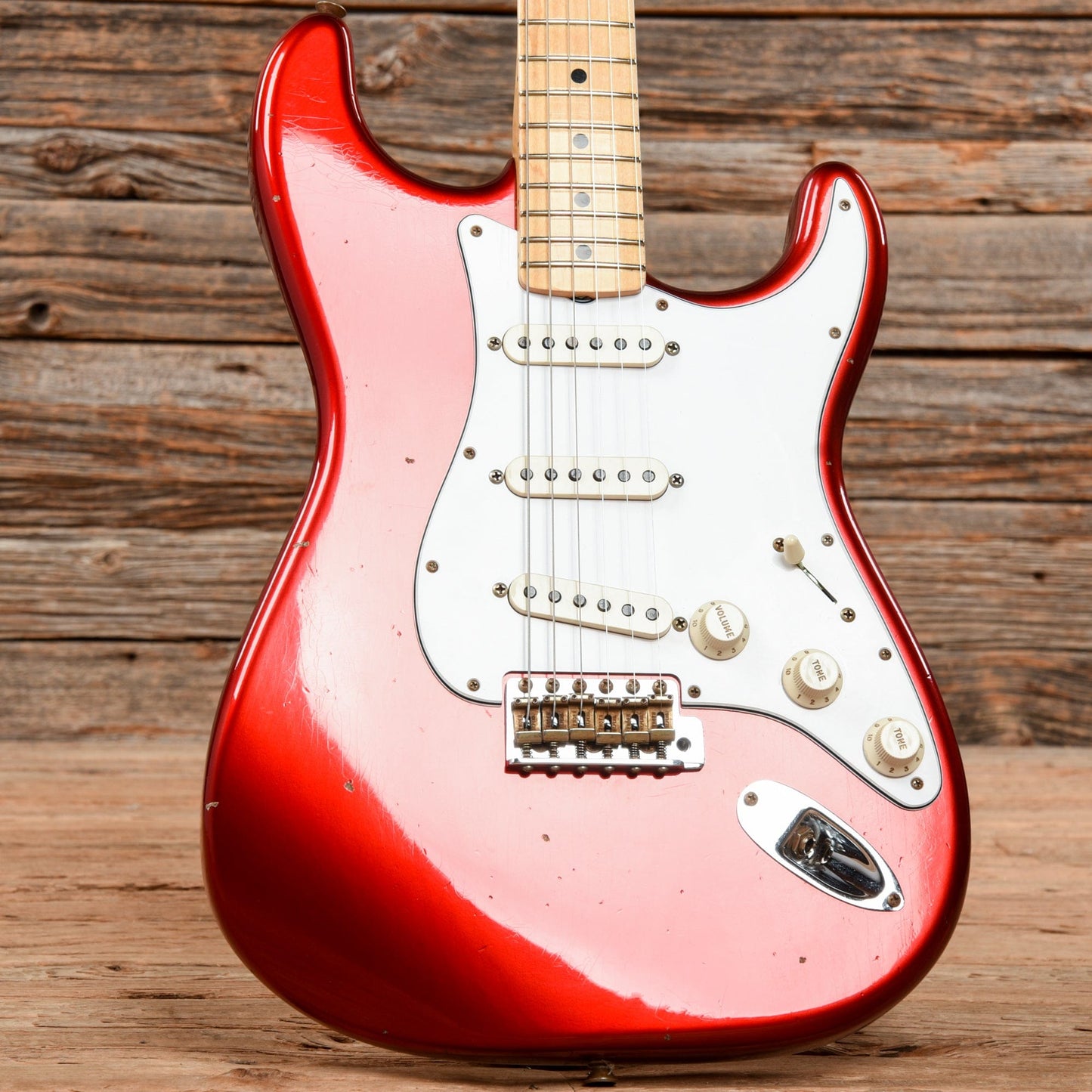 Fender Custom Shop '65 Stratocaster w/Maple Cap Neck Journeyman Relic Candy Apple Red 2021 Electric Guitars / Solid Body