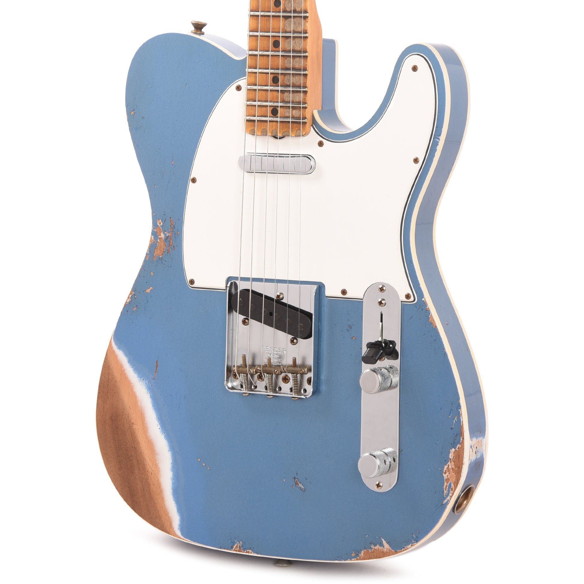 Fender Custom Shop '65 Telecaster Custom Heavy Relic Aged Lake Placid Blue Electric Guitars / Solid Body