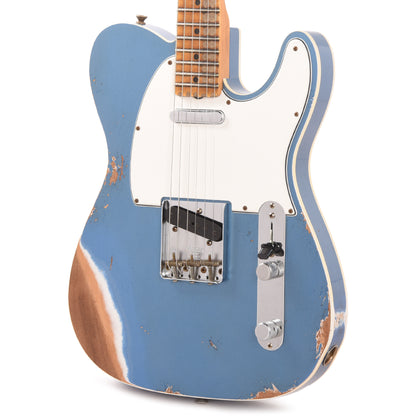 Fender Custom Shop '65 Telecaster Custom Heavy Relic Aged Lake Placid Blue Electric Guitars / Solid Body