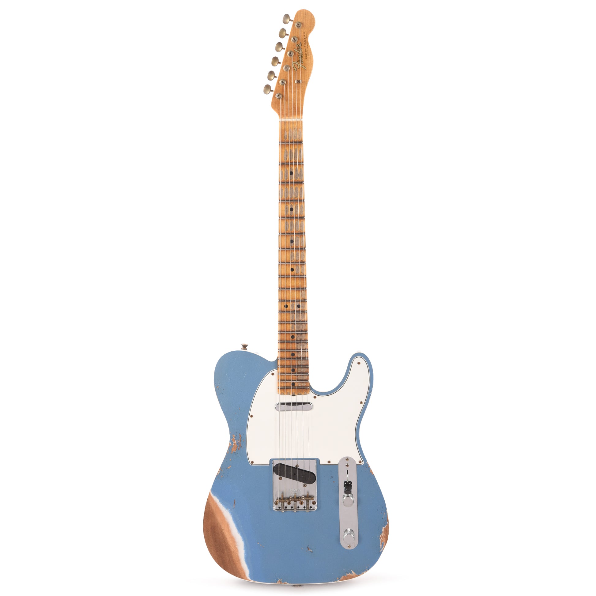Fender Custom Shop '65 Telecaster Custom Heavy Relic Aged Lake Placid Blue Electric Guitars / Solid Body