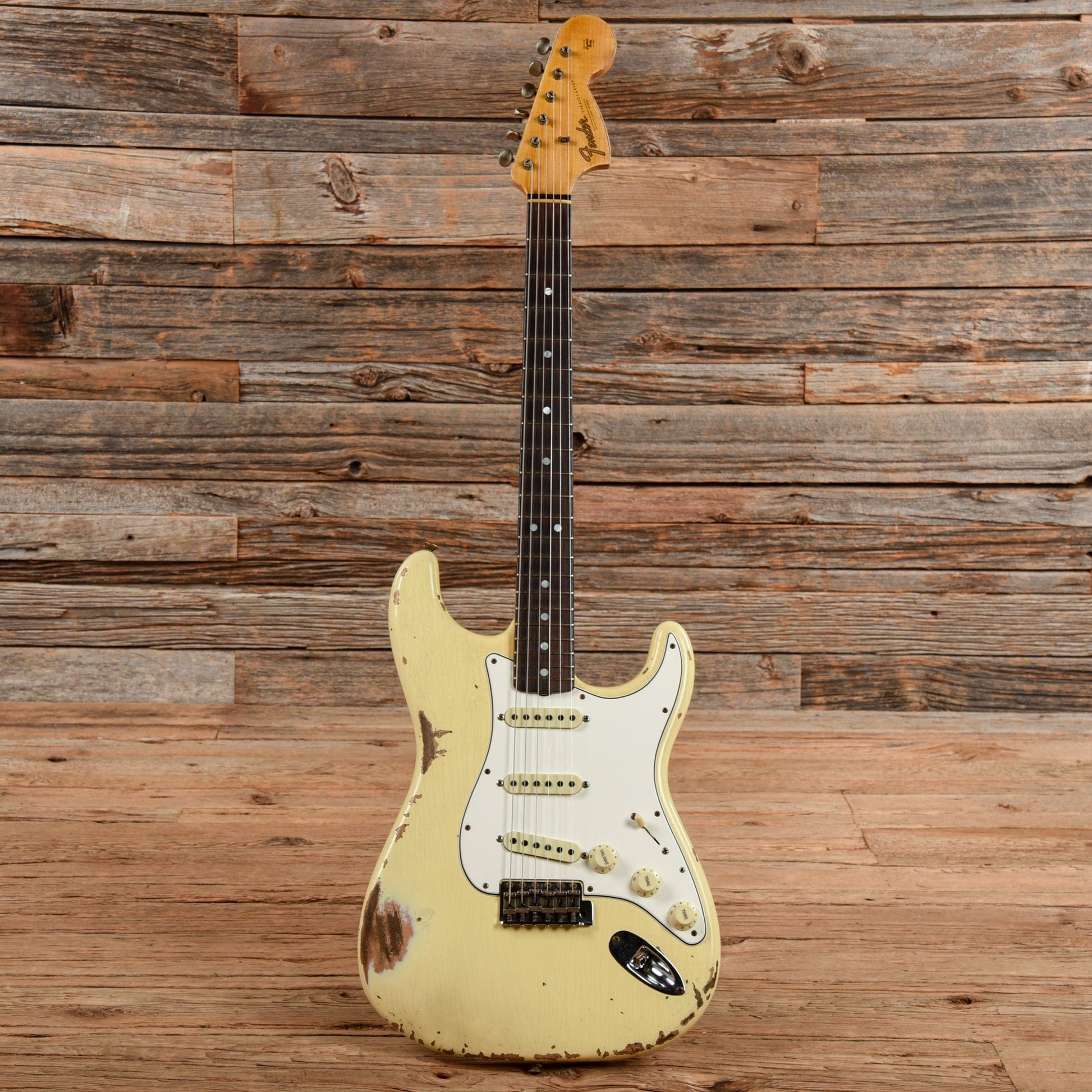 Fender Custom Shop '67 Stratocaster Heavy Relic Aged White Blonde 2021 Electric Guitars / Solid Body