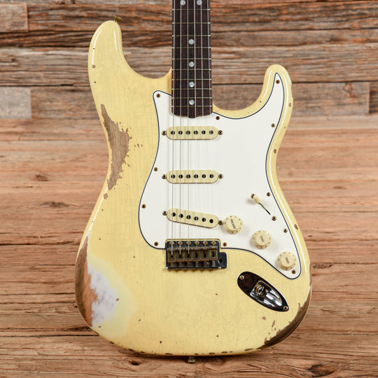 Fender Custom Shop '67 Stratocaster Heavy Relic Vintage White 2022 Electric Guitars / Solid Body