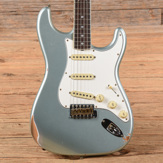 Fender Custom Shop 67 Stratocaster Relic Aged Firemist Silver 2023 Electric Guitars / Solid Body