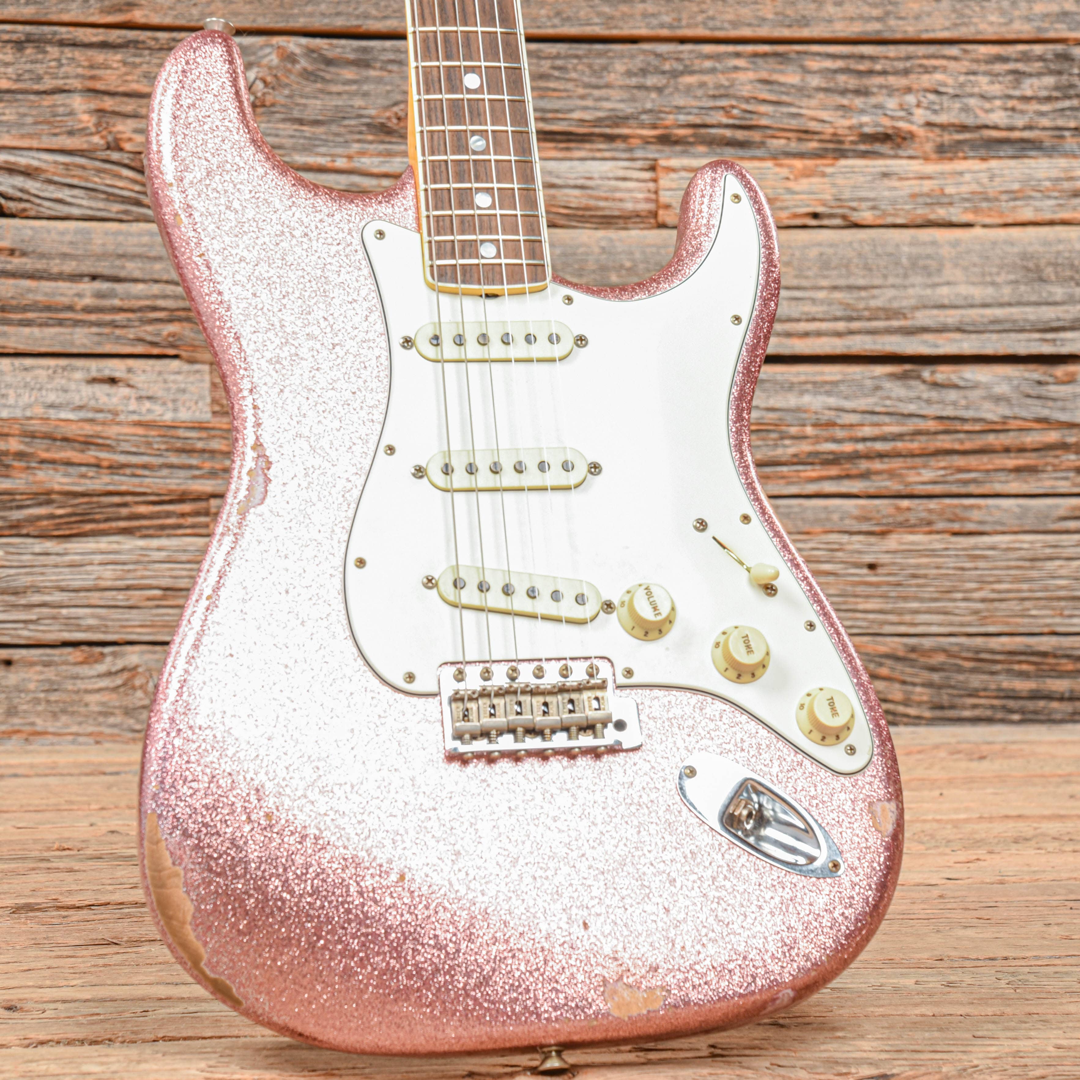 Fender Custom Shop 67 Stratocaster Relic Champaign Sparkle 2017 Electric Guitars / Solid Body
