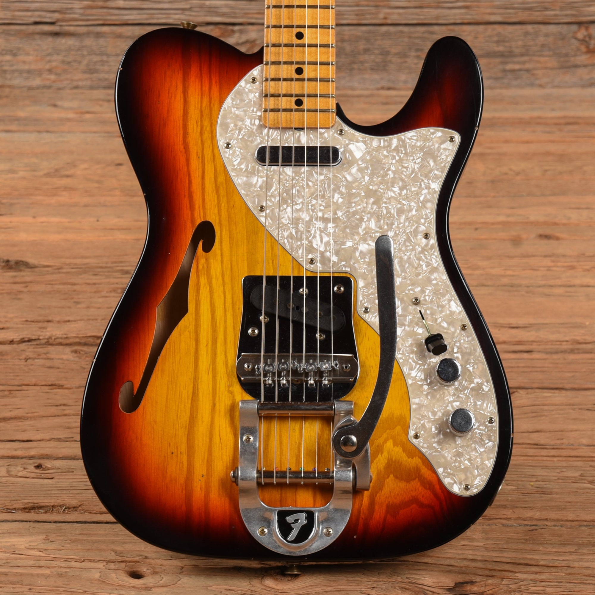 Fender Custom Shop 68 Tele Thinline Journeyman Relic Sunburst 2023 Electric Guitars / Solid Body