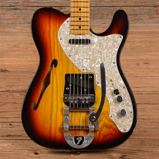 Fender Custom Shop 68 Tele Thinline Journeyman Relic Sunburst 2023 Electric Guitars / Solid Body