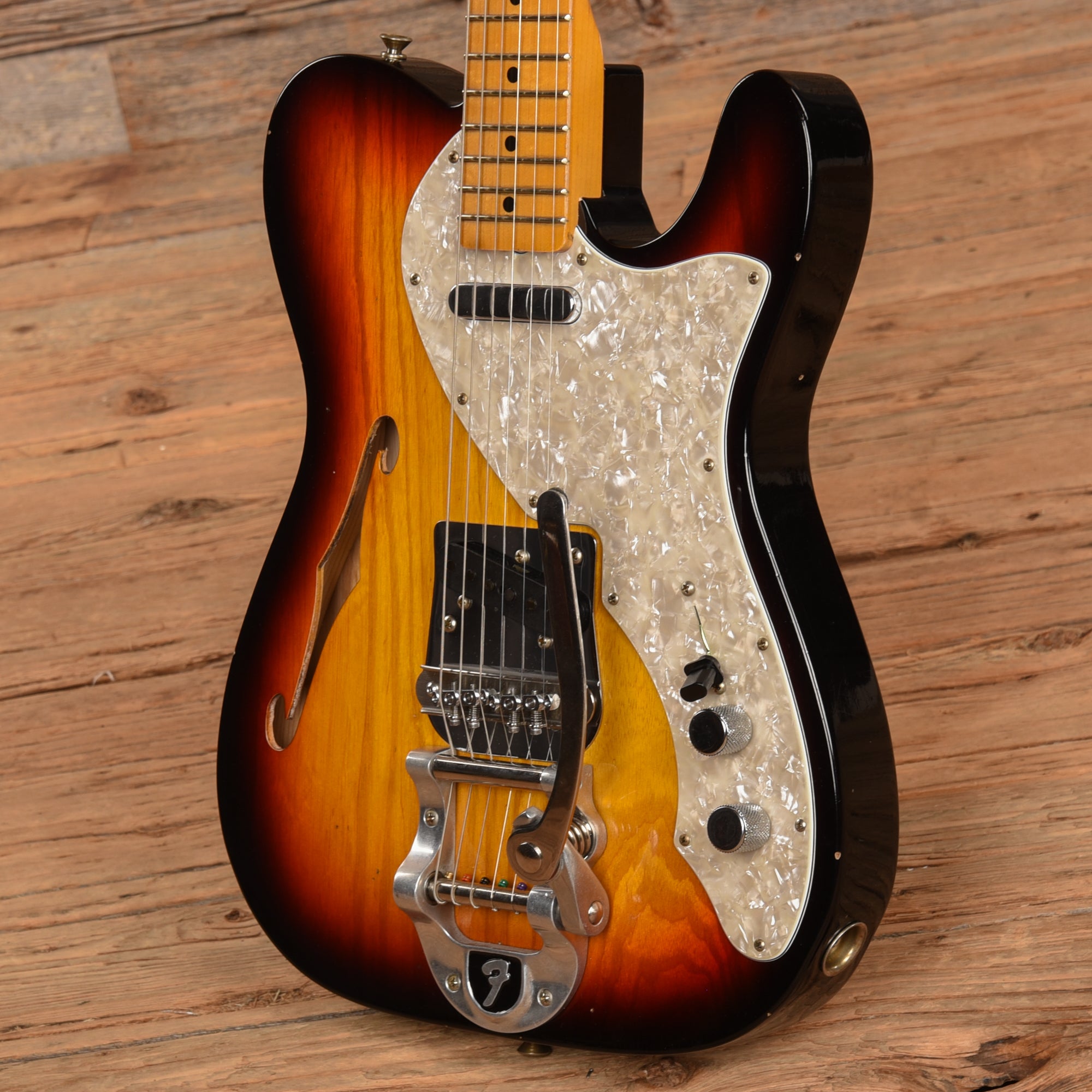 Fender Custom Shop 68 Tele Thinline Journeyman Relic Sunburst 2023 Electric Guitars / Solid Body