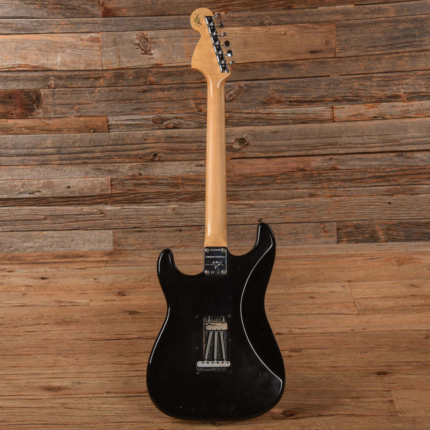 Fender Custom Shop '69 Maple Cap Stratocaster Journeyman Relic Black Electric Guitars / Solid Body
