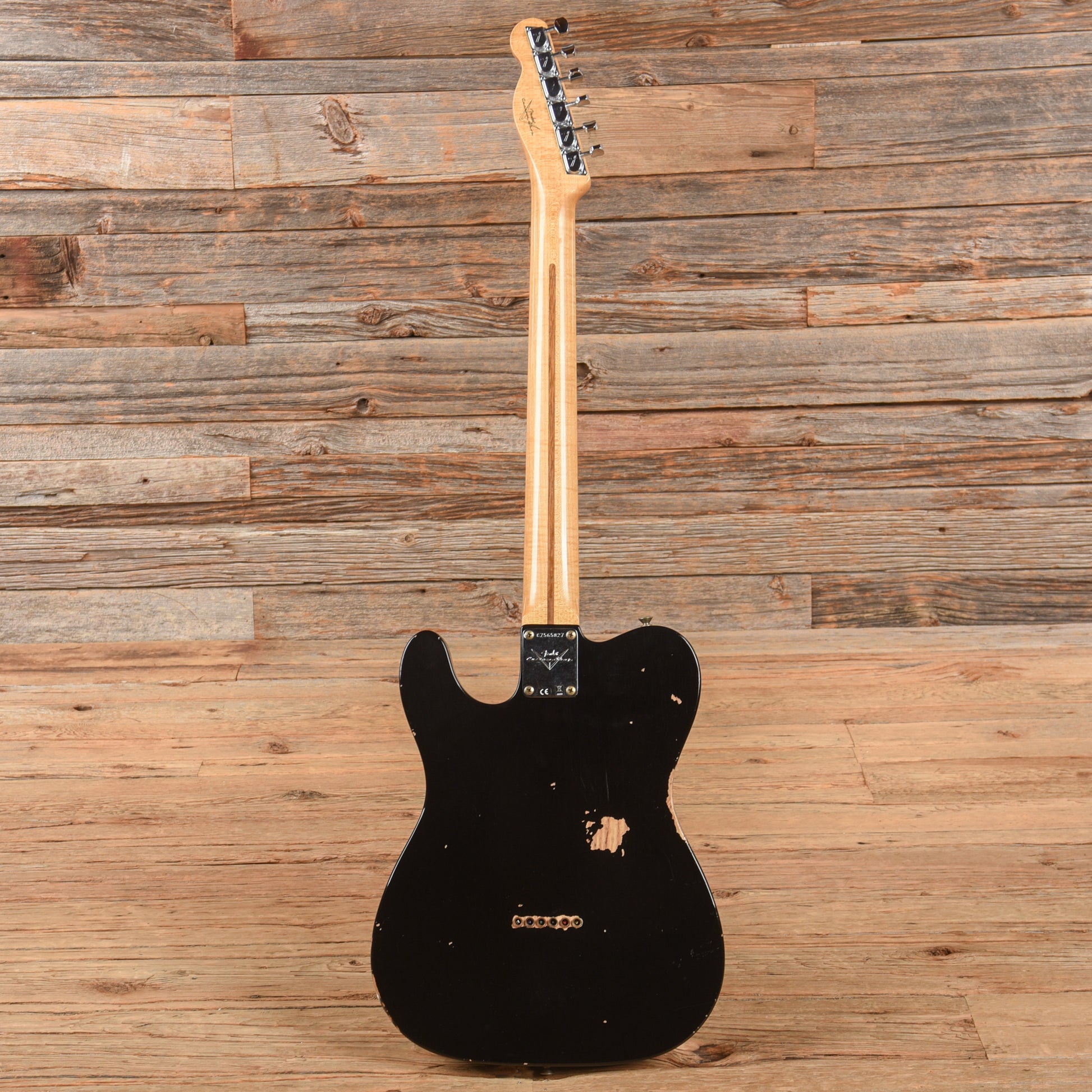 Fender Custom Shop '70s Telecaster Custom Journeyman Relic Black 2022 Electric Guitars / Solid Body