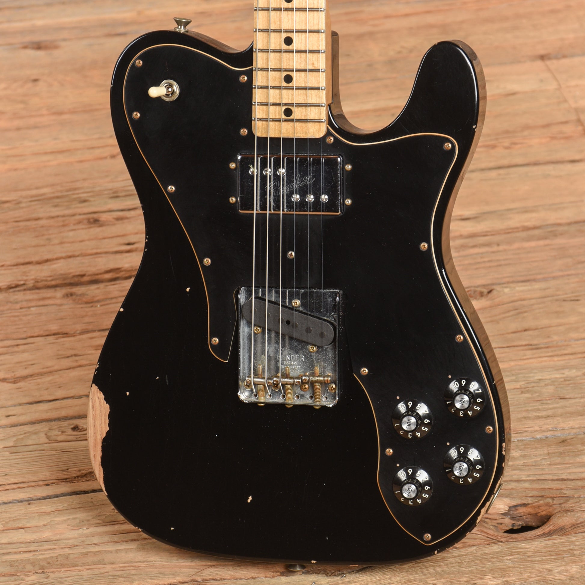 Fender Custom Shop '70s Telecaster Custom Journeyman Relic Black 2022 Electric Guitars / Solid Body
