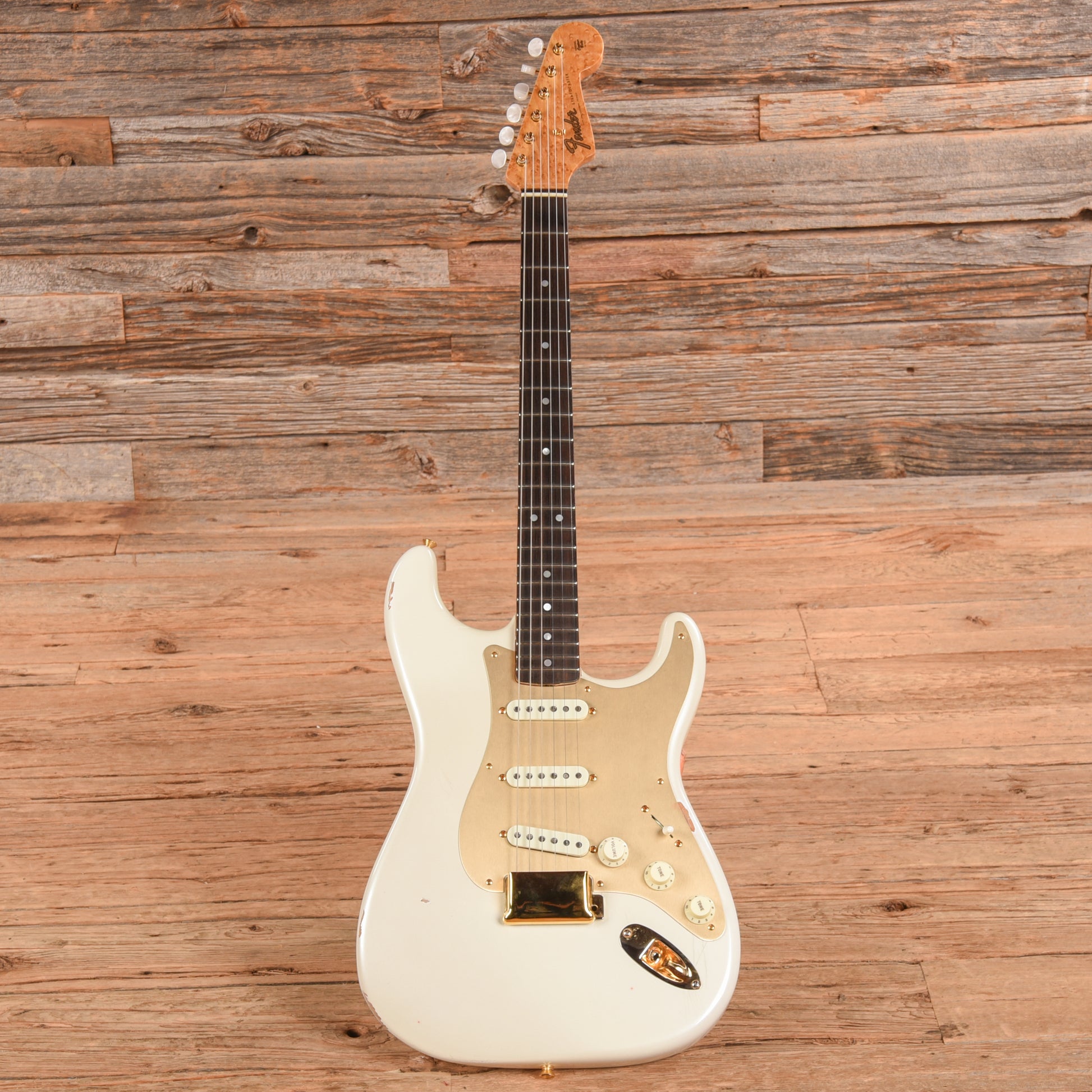 Fender Custom Shop 75th Anniversary Stratocaster Diamond White Pearl 2023 Electric Guitars / Solid Body