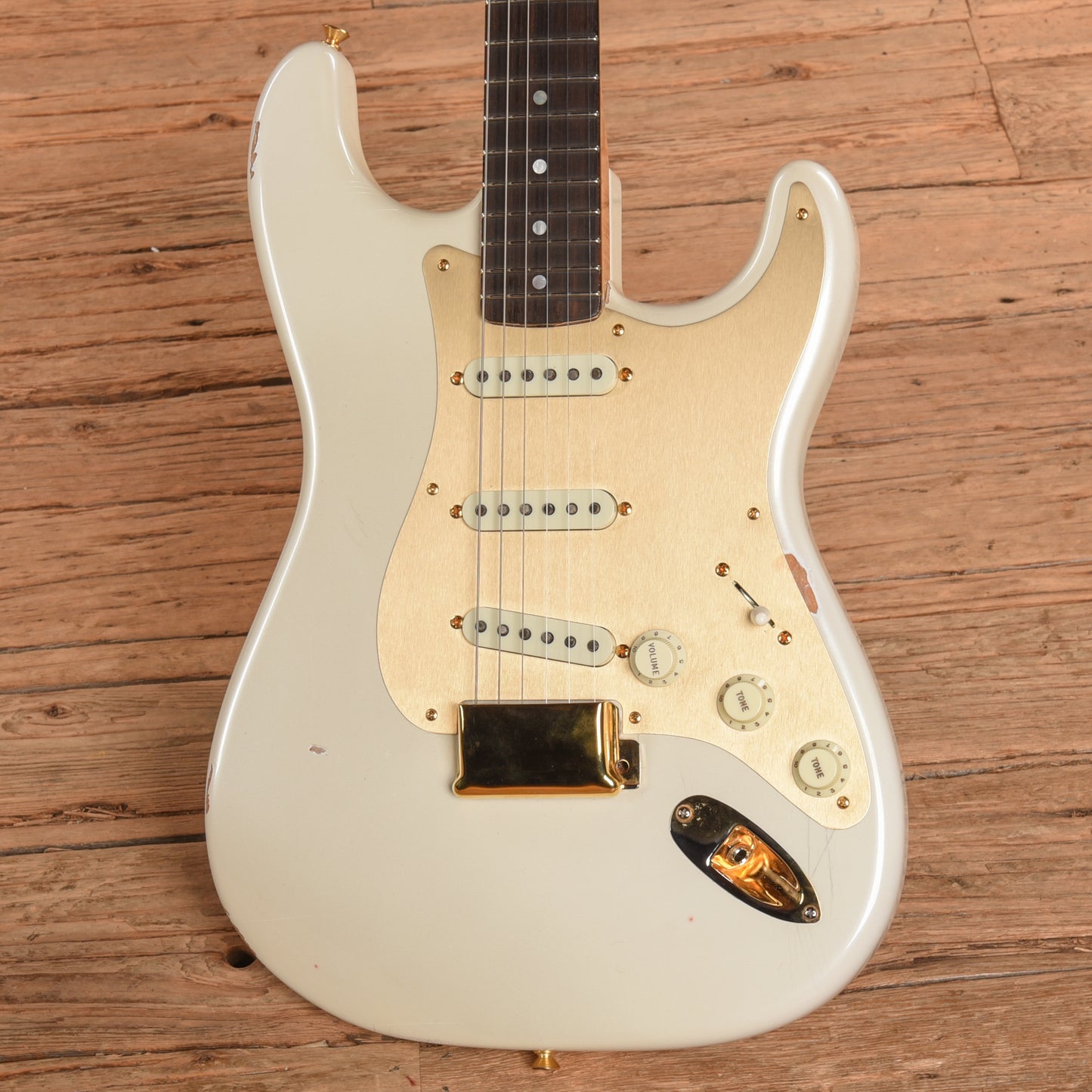 Fender Custom Shop 75th Anniversary Stratocaster Diamond White Pearl 2023 Electric Guitars / Solid Body