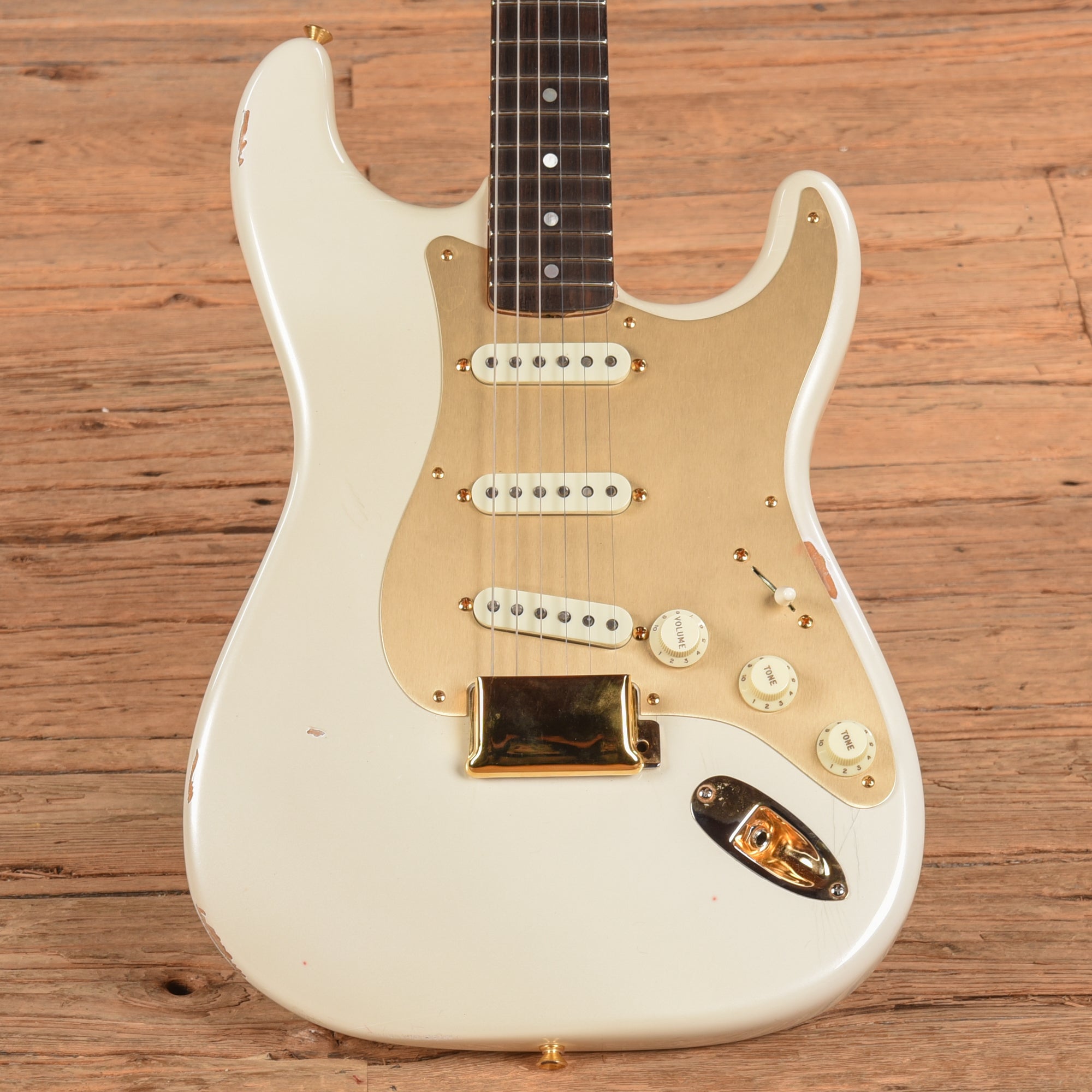 Fender Custom Shop 75th Anniversary Stratocaster Diamond White Pearl 2023 Electric Guitars / Solid Body