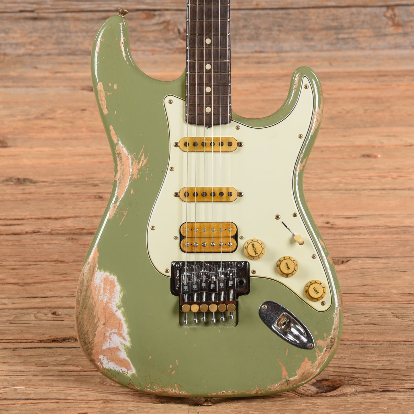 Fender Custom Shop Alley Cat Stratocaster Relic Green 2021 Electric Guitars / Solid Body