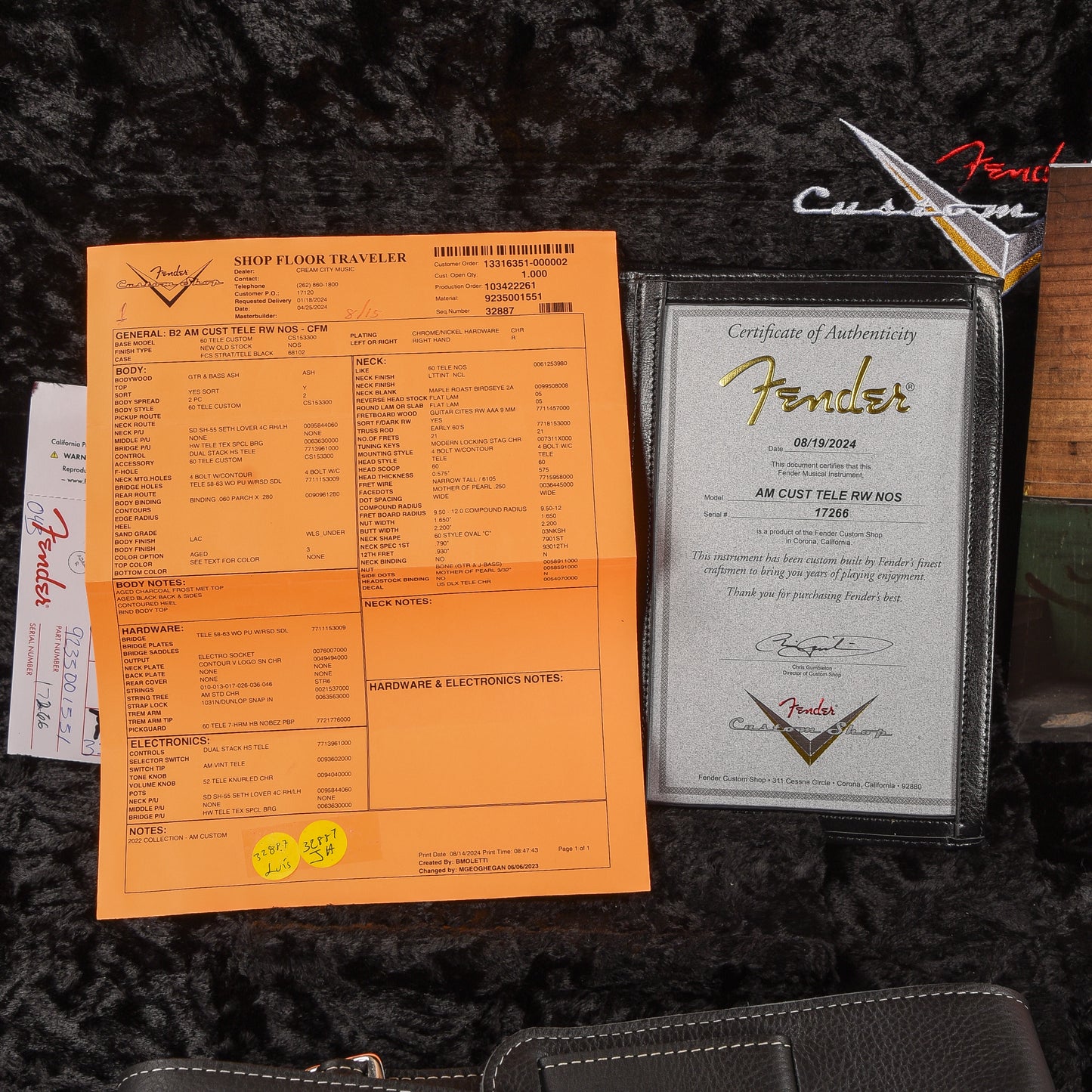 Fender Custom Shop American Custom Telecaster Charcoal Frost Metallic 2024 Electric Guitars / Solid Body