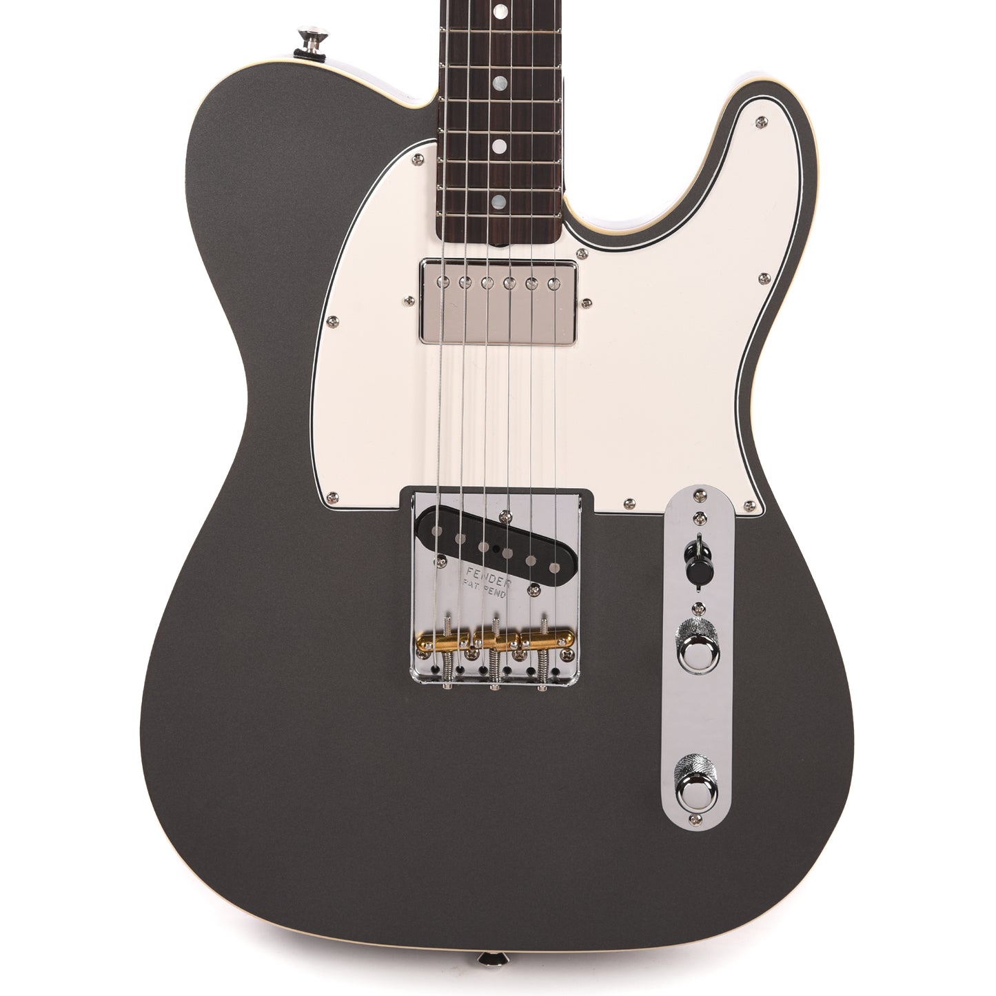 Fender Custom Shop American Custom Telecaster Charcoal Frost Metallic Electric Guitars / Solid Body