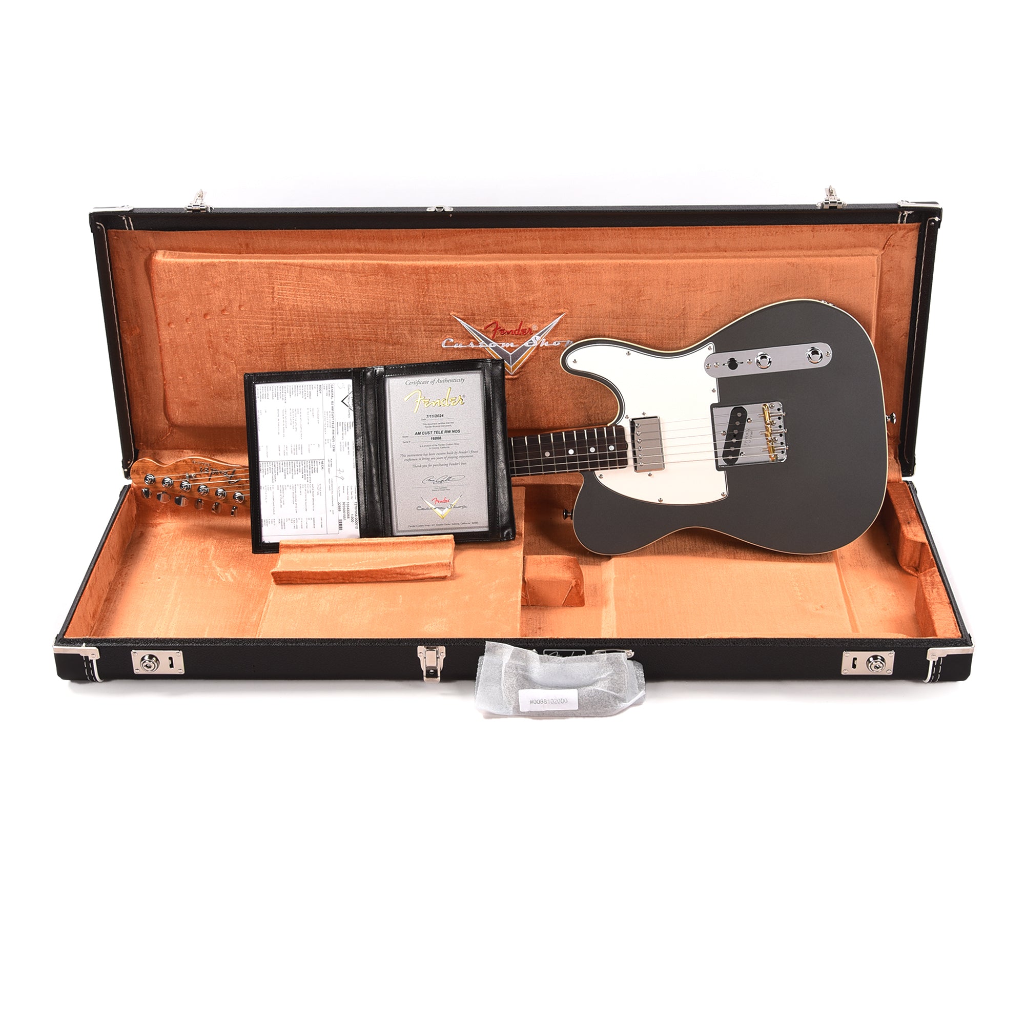 Fender Custom Shop American Custom Telecaster Charcoal Frost Metallic Electric Guitars / Solid Body