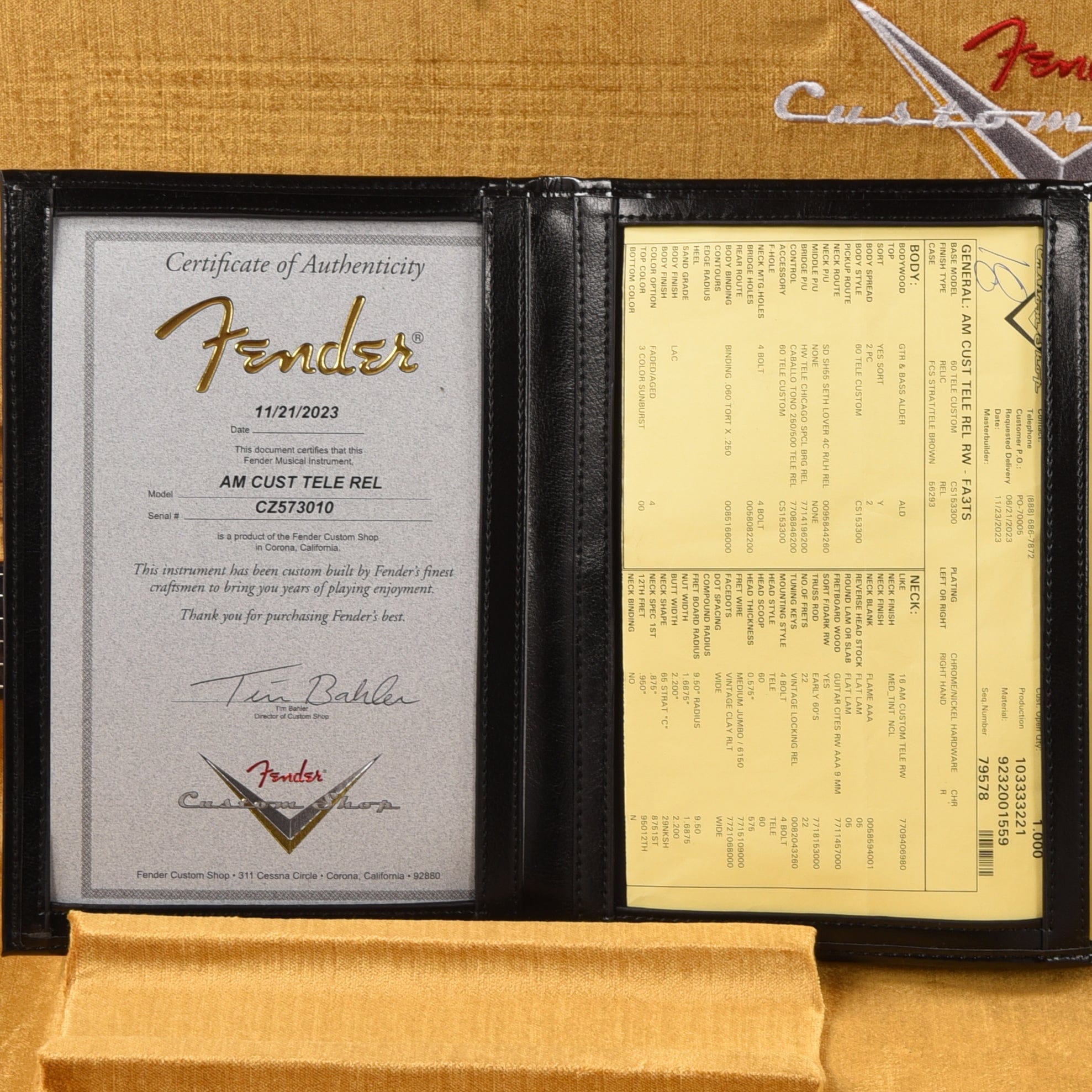 Fender Custom Shop American Custom Telecaster 