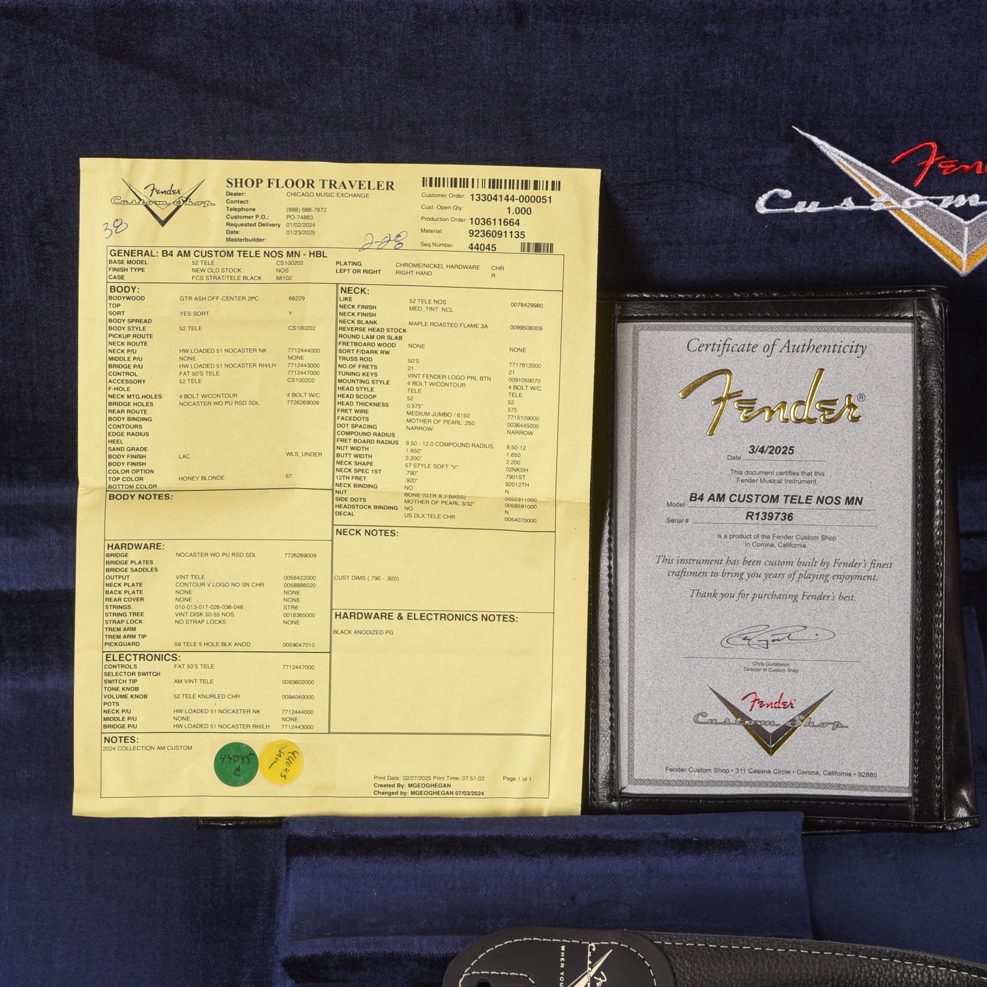 Fender Custom Shop American Custom Telecaster NOS Blonde 2025 Electric Guitars / Solid Body