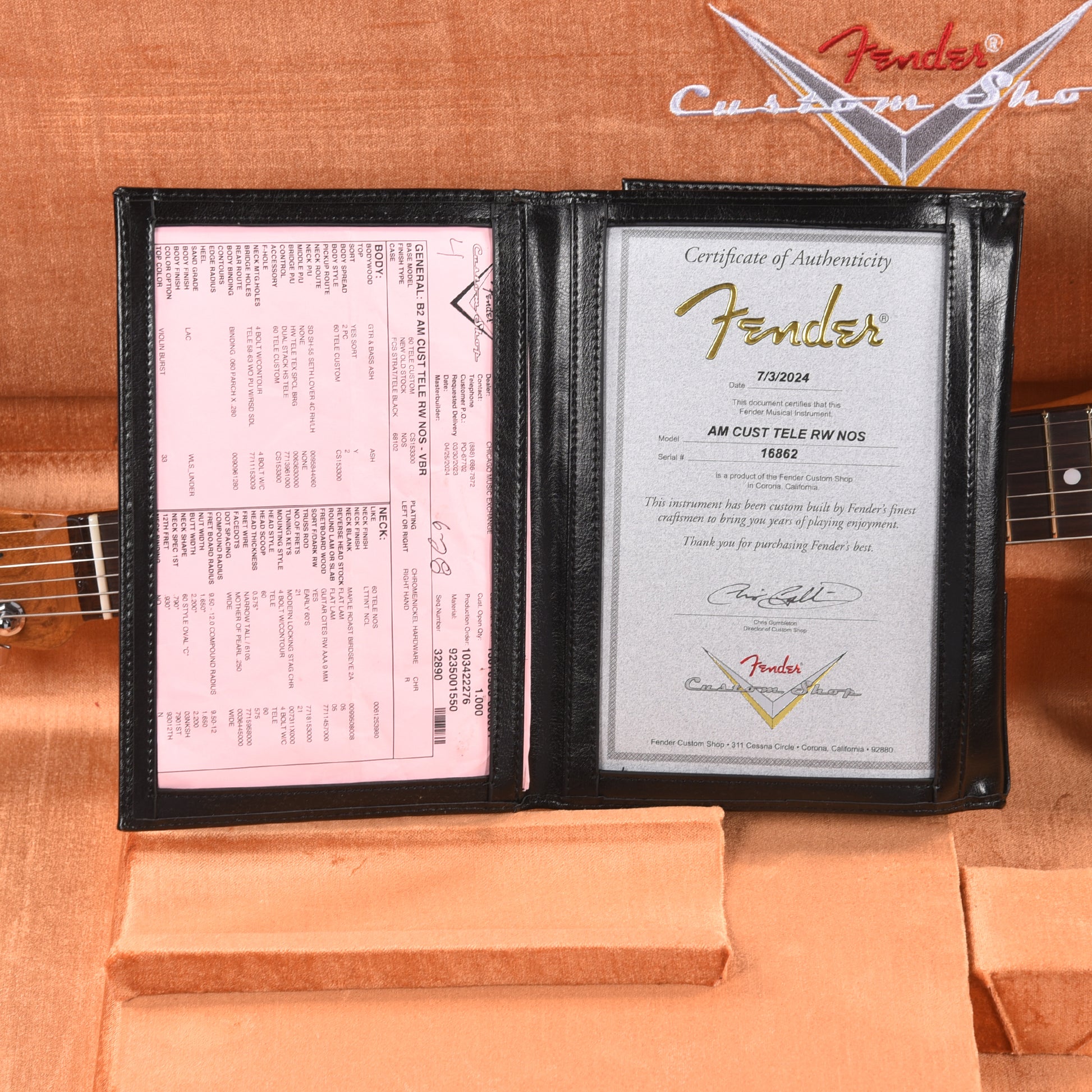 Fender Custom Shop American Custom Telecaster Violin Burst Electric Guitars / Solid Body