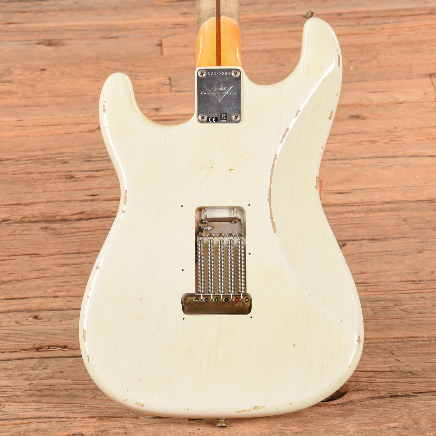 Fender Custom Shop Ancho Poblano Stratocaster Journeyman Relic Opaque White Blonde 2017 Electric Guitars / Solid Body