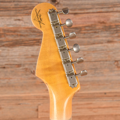 Fender Custom Shop Ancho Poblano Stratocaster Journeyman Relic Opaque White Blonde 2017 Electric Guitars / Solid Body