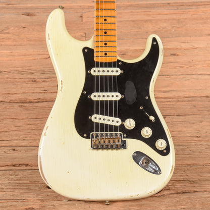 Fender Custom Shop Ancho Poblano Stratocaster Journeyman Relic Opaque White Blonde 2017 Electric Guitars / Solid Body