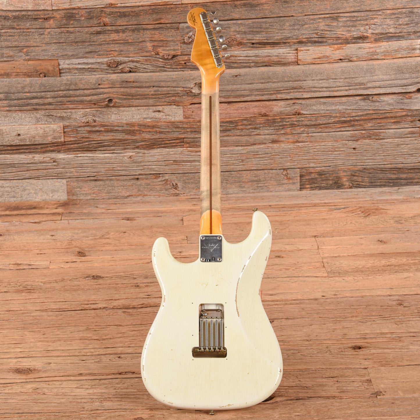 Fender Custom Shop Ancho Poblano Stratocaster Journeyman Relic Opaque White Blonde 2017 Electric Guitars / Solid Body