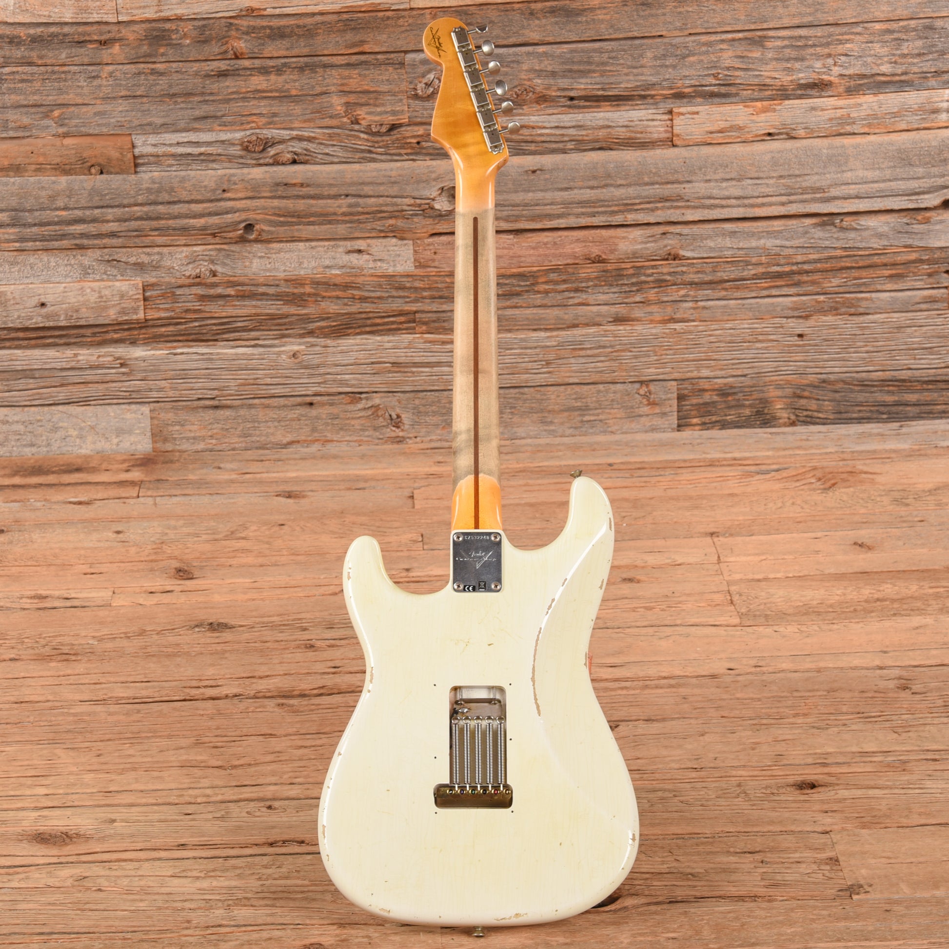 Fender Custom Shop Ancho Poblano Stratocaster Journeyman Relic Opaque White Blonde 2017 Electric Guitars / Solid Body