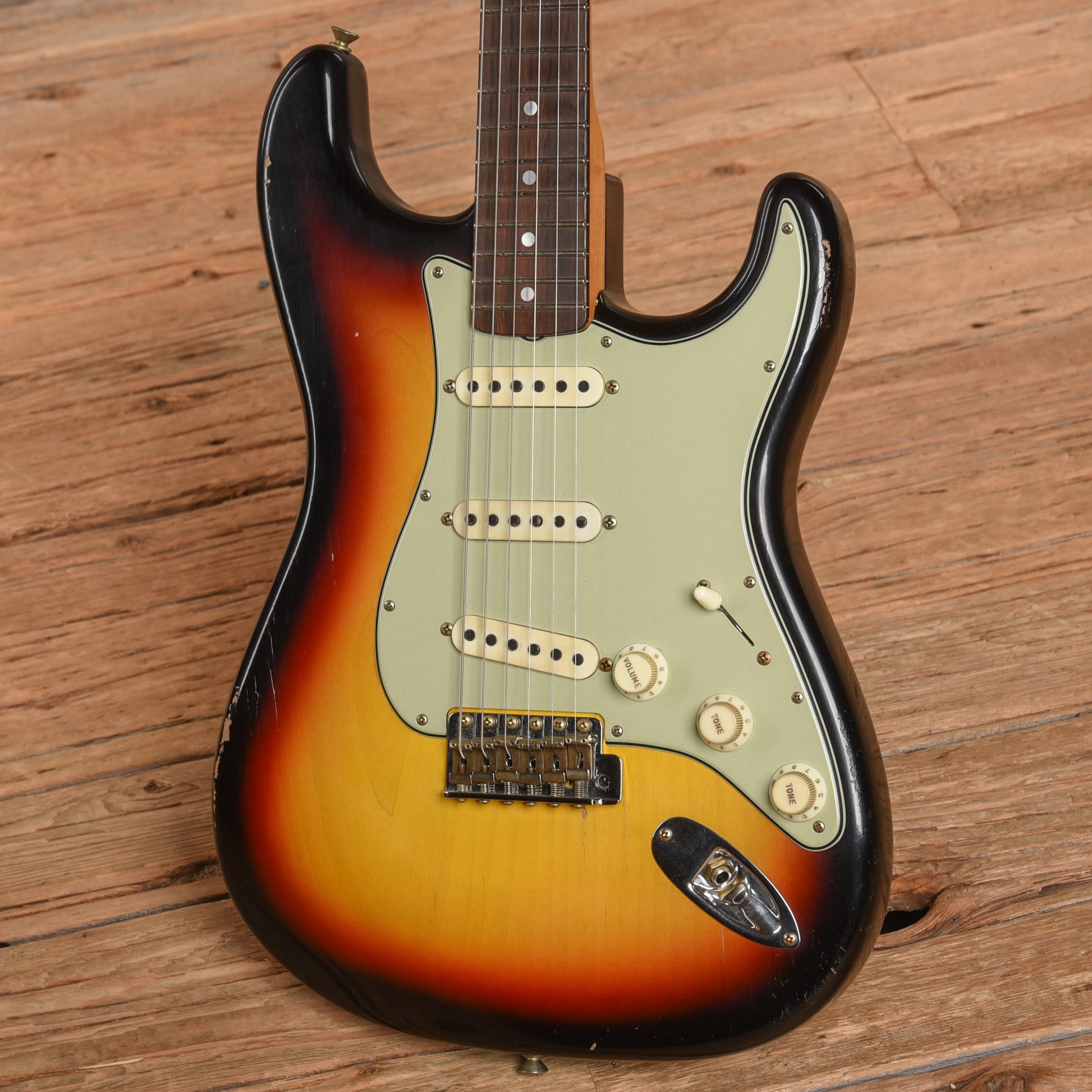 Fender Custom Shop Andy Hicks Masterbuilt '64 Fat Stratocaster  Journeyman Relic w/Brazilian Rosewood Fretboard Sunburst Electric Guitars / Solid Body