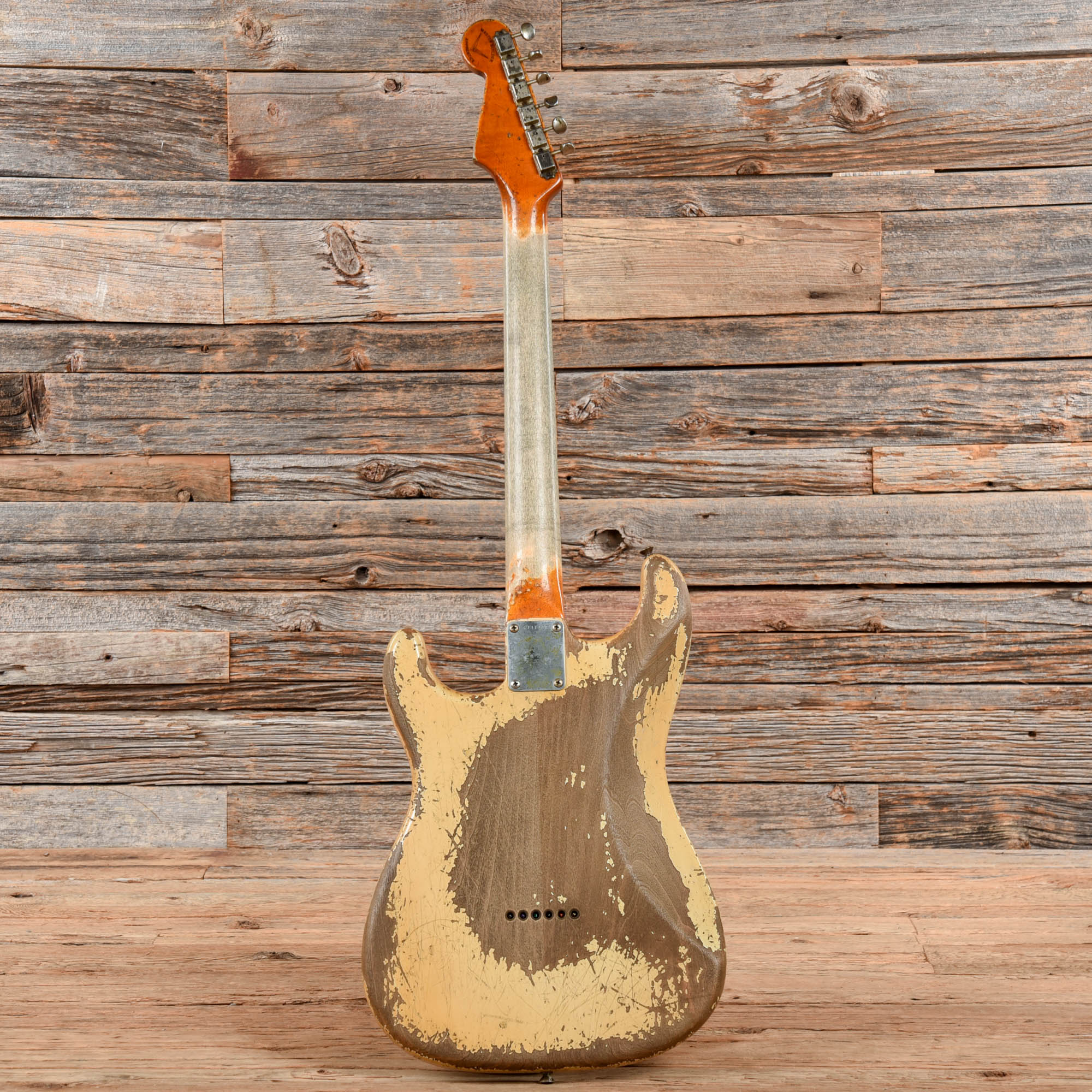 Fender Custom Shop Apprentice Built by George Ruiz '63 Stratocaster Hardtail Heavy Relic Aged Olympic White 2021 Electric Guitars / Solid Body
